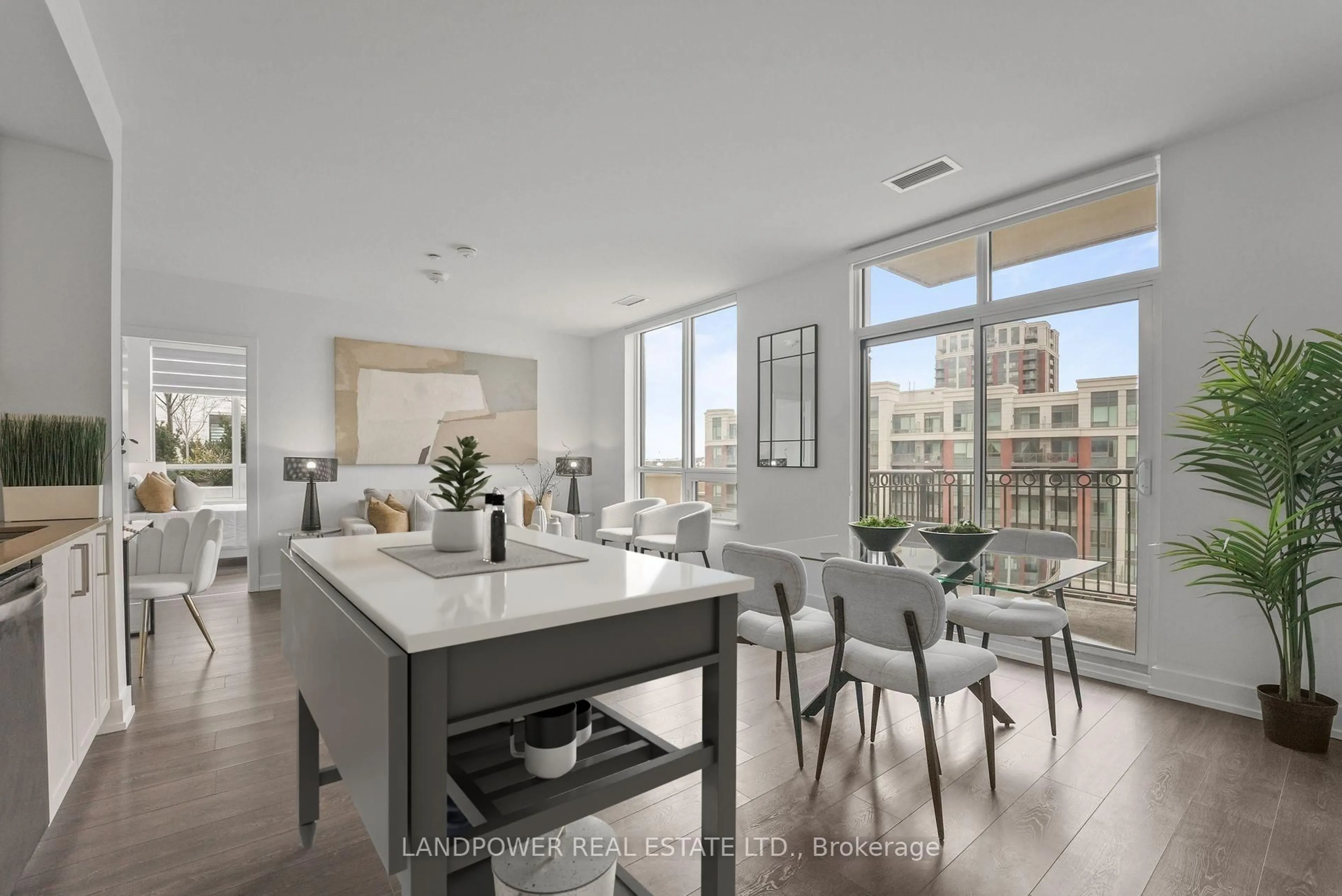 Open concept kitchen, unknown for 268 Buchanan Dr #706W, Markham Ontario L3R 8G9