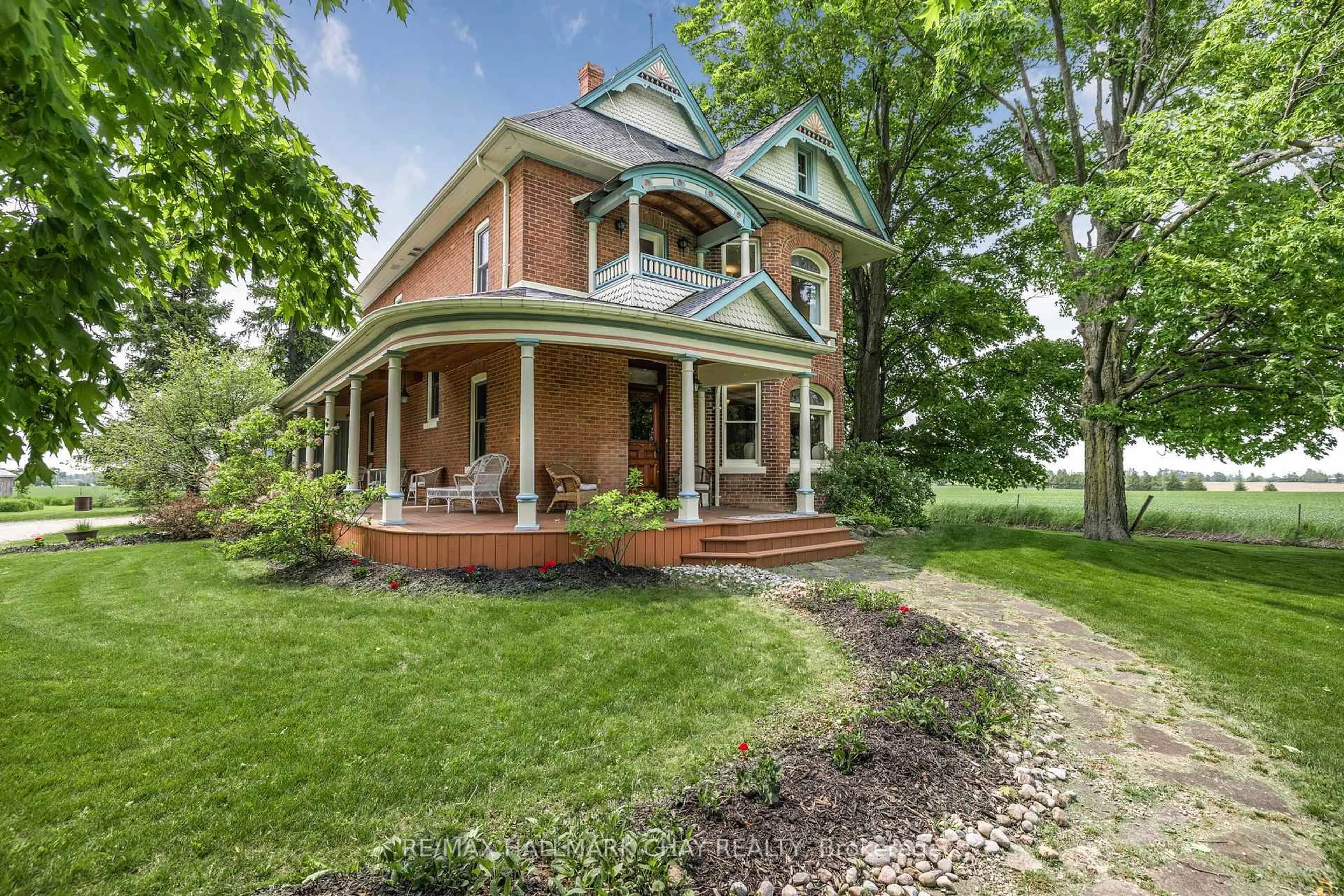 Home with brick exterior material, street for 4735 20th Sdrd, Essa Ontario L0L 2N0