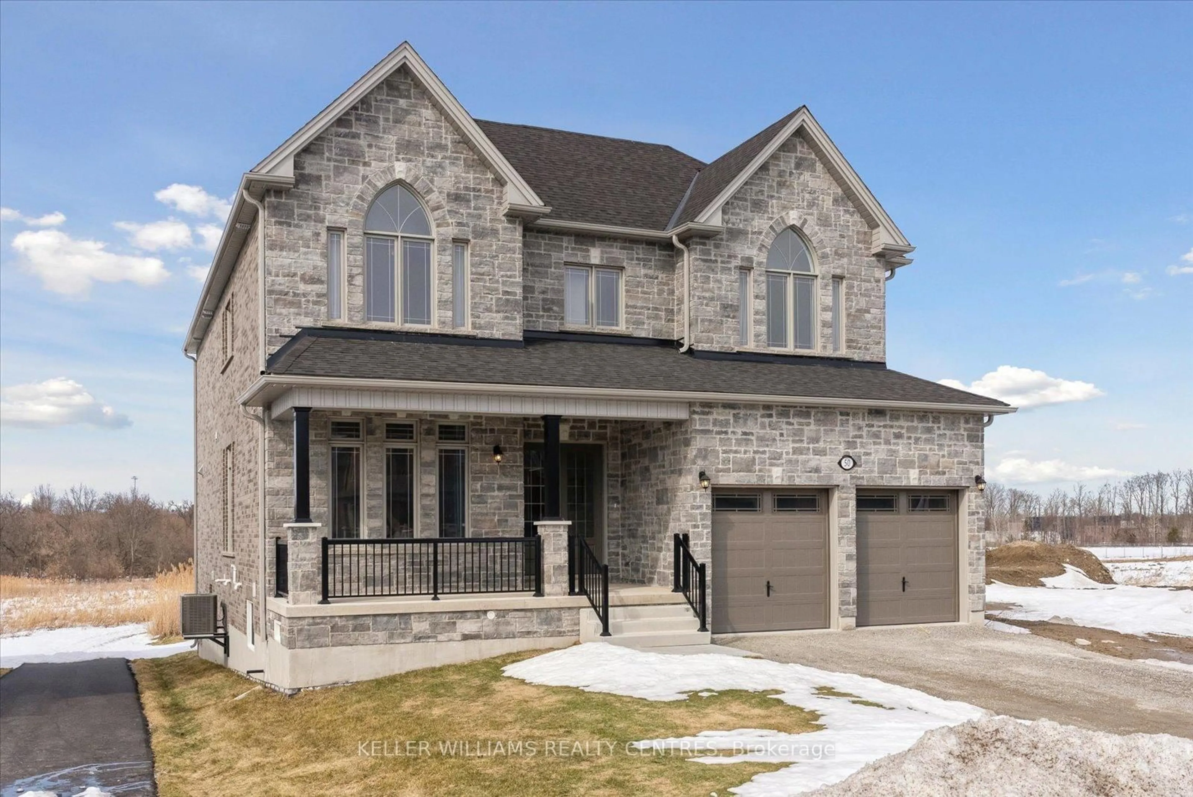 Home with brick exterior material, street for 50 Wood Cres, Essa Ontario L3W 0M5