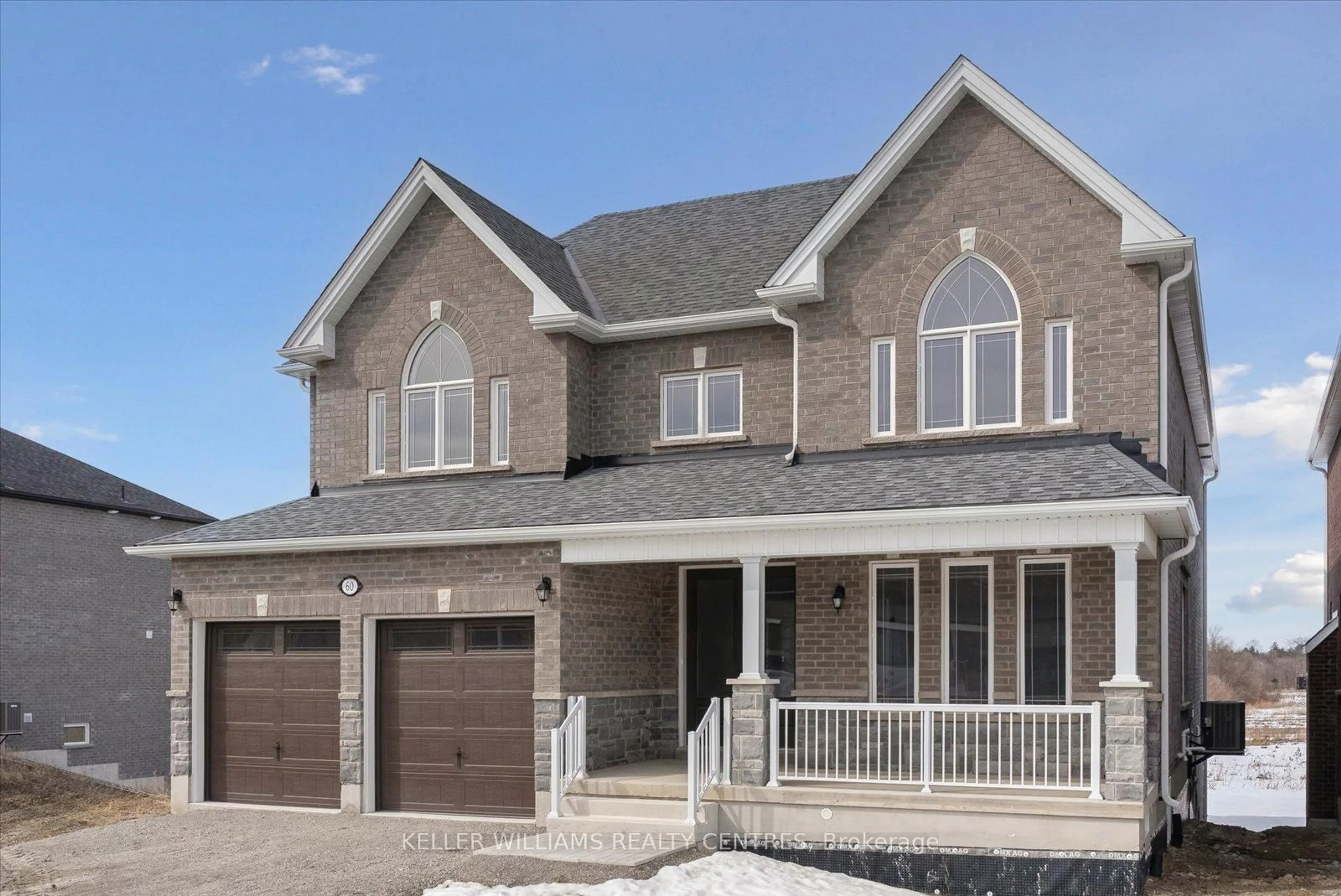 Home with brick exterior material, street for 60 Wood Cres, Essa Ontario L3W 0W5