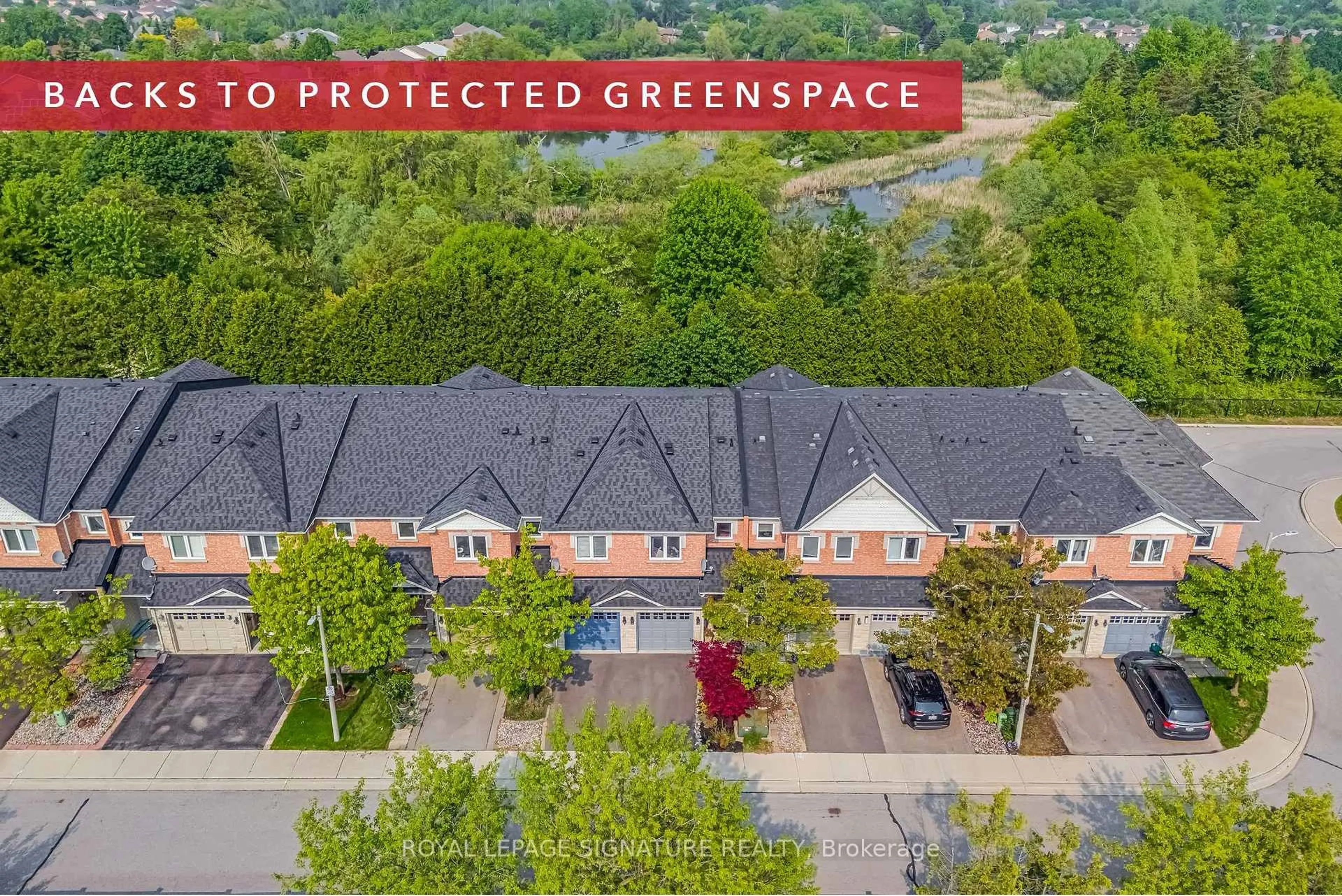 A pic from outside/outdoor area/front of a property/back of a property/a pic from drone, street for 56 North Lake Rd #9, Richmond Hill Ontario L4E 0G5