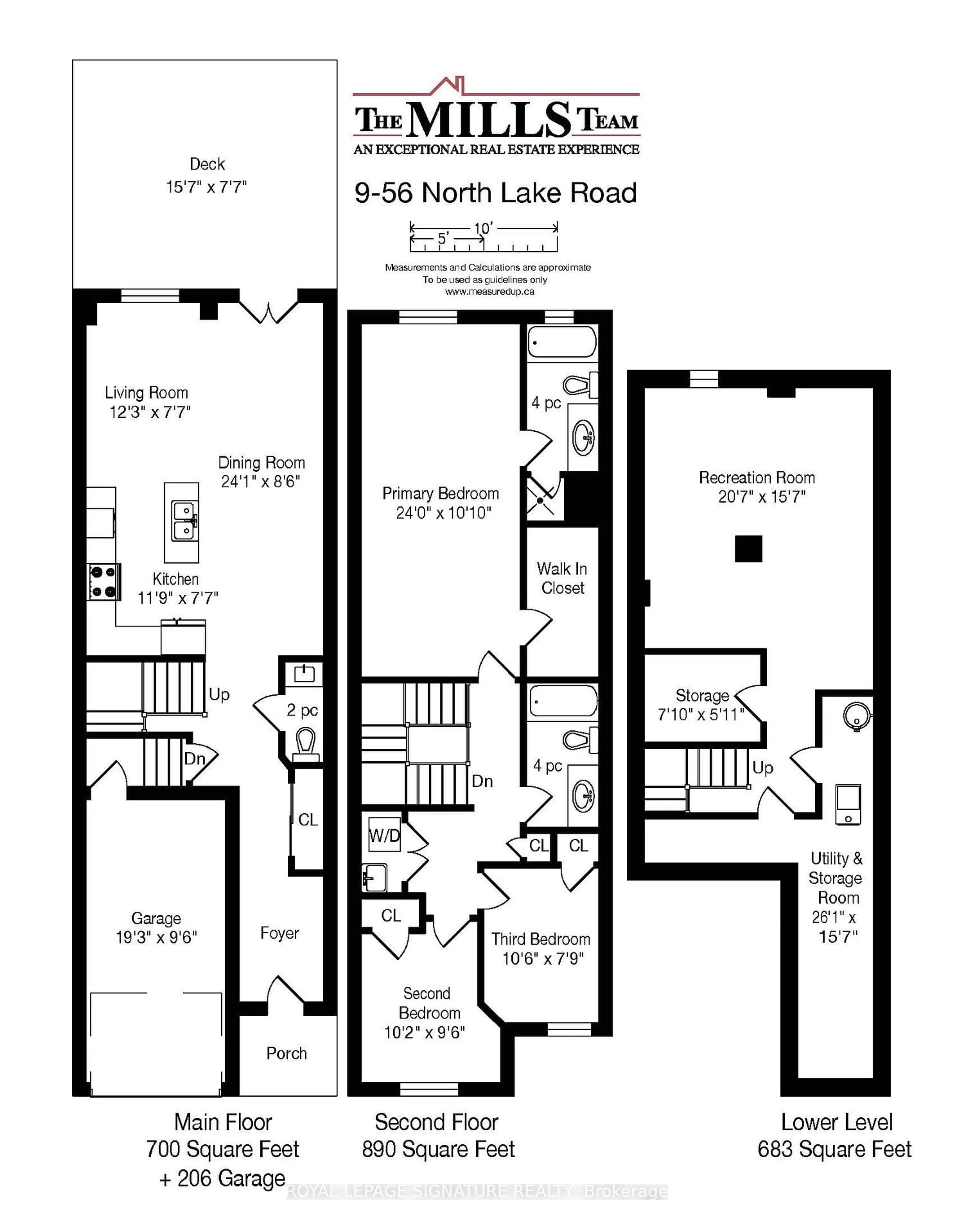 Floor plan for 56 North Lake Rd #9, Richmond Hill Ontario L4E 0G5