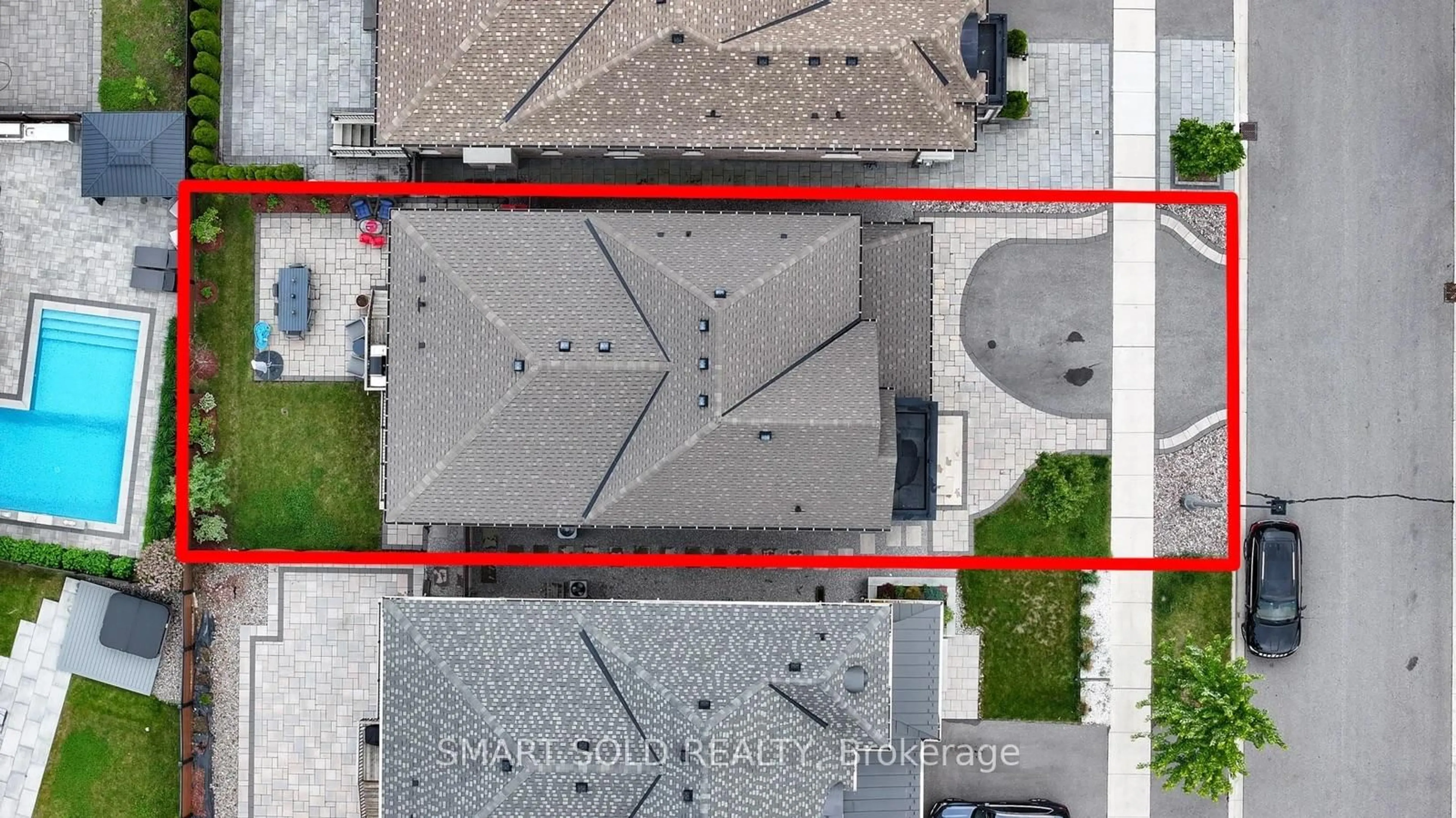 A pic from outside/outdoor area/front of a property/back of a property/a pic from drone, building for 27 Alex Black St, Vaughan Ontario L6A 5A2
