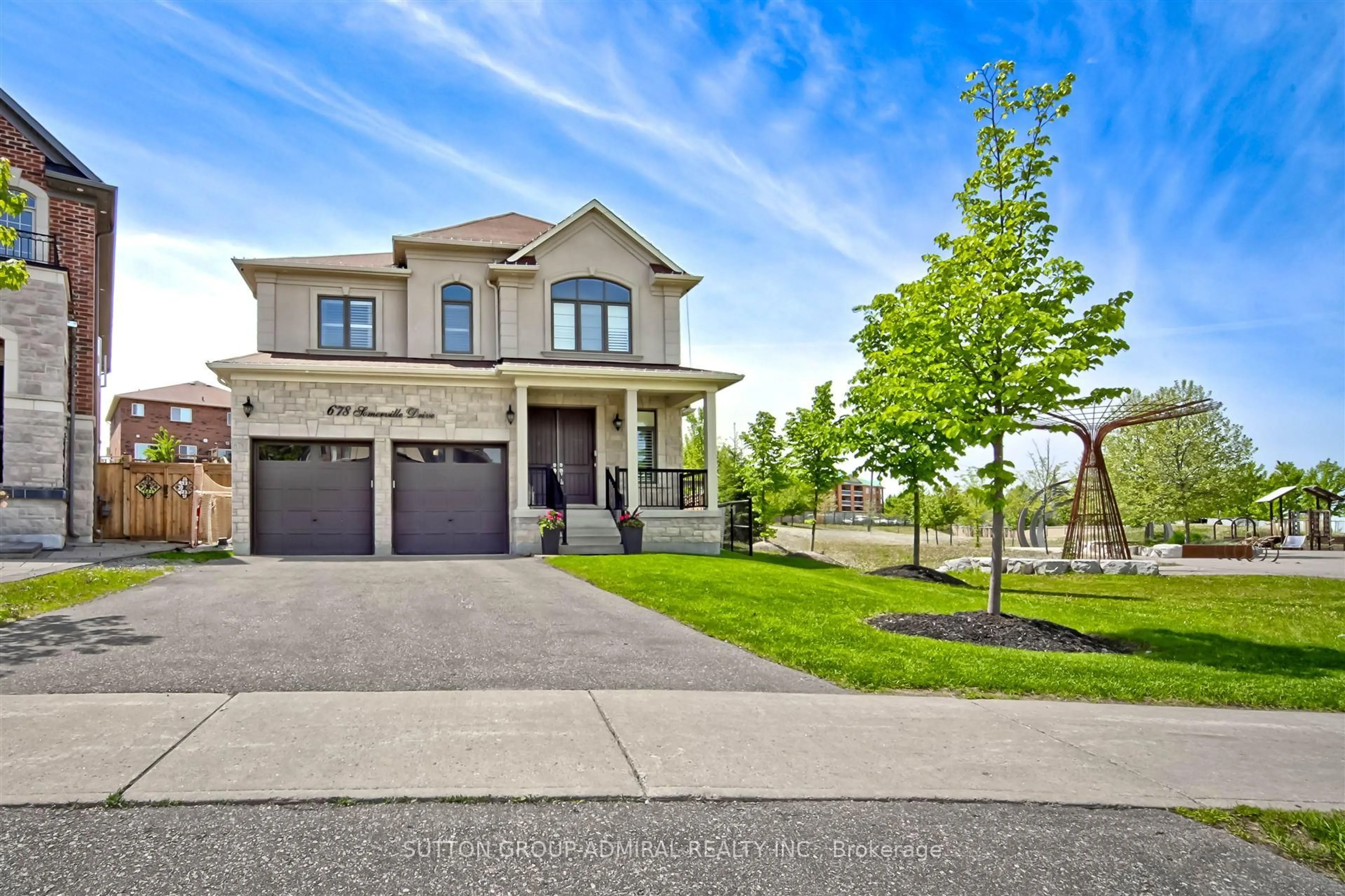 Home with brick exterior material, street for 678 Somerville Dr, Newmarket Ontario L3X 0J6