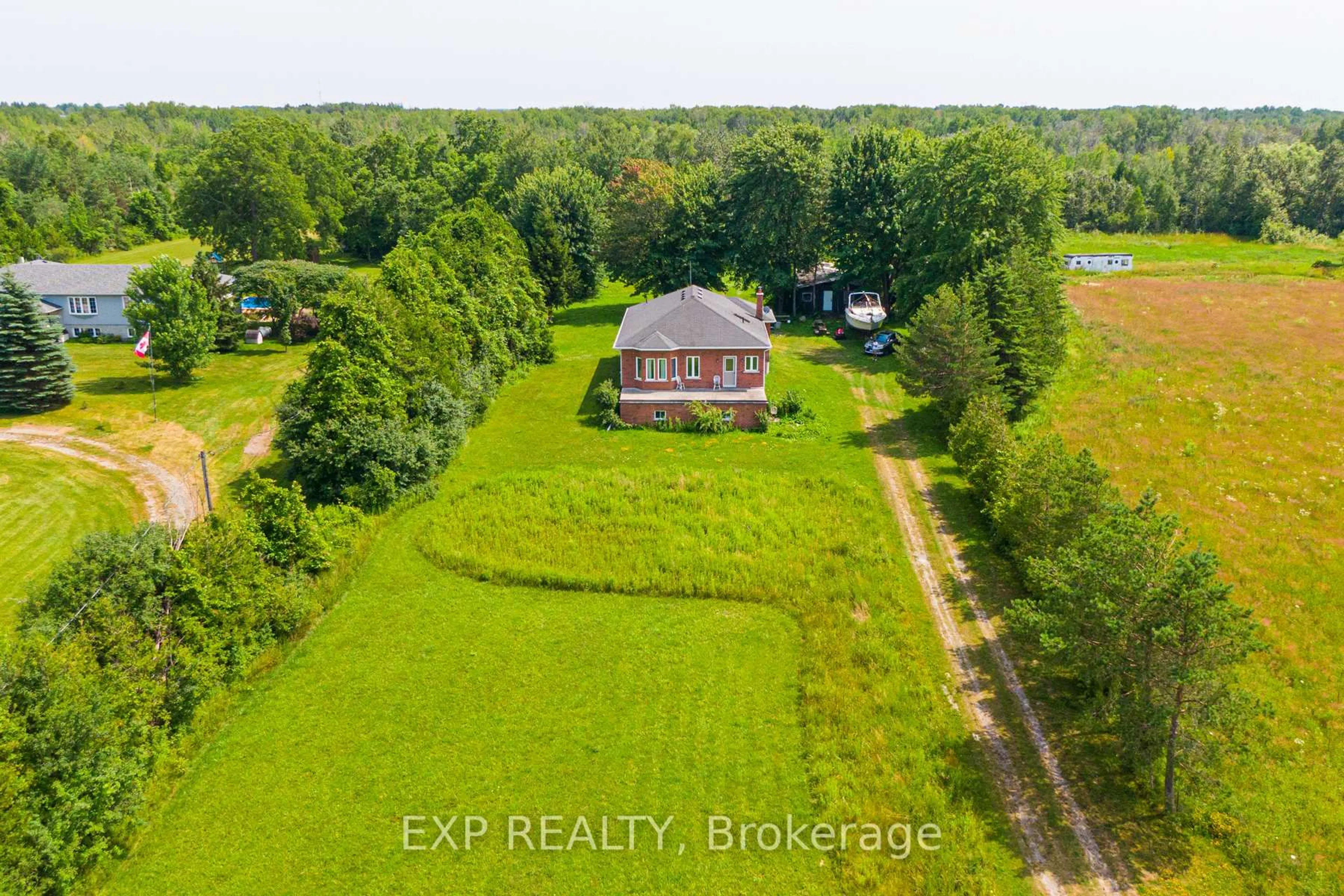 A pic from outside/outdoor area/front of a property/back of a property/a pic from drone, water/lake/river/ocean view for B130 Durham Regional Road 23, Brock Ontario L0K 1A0