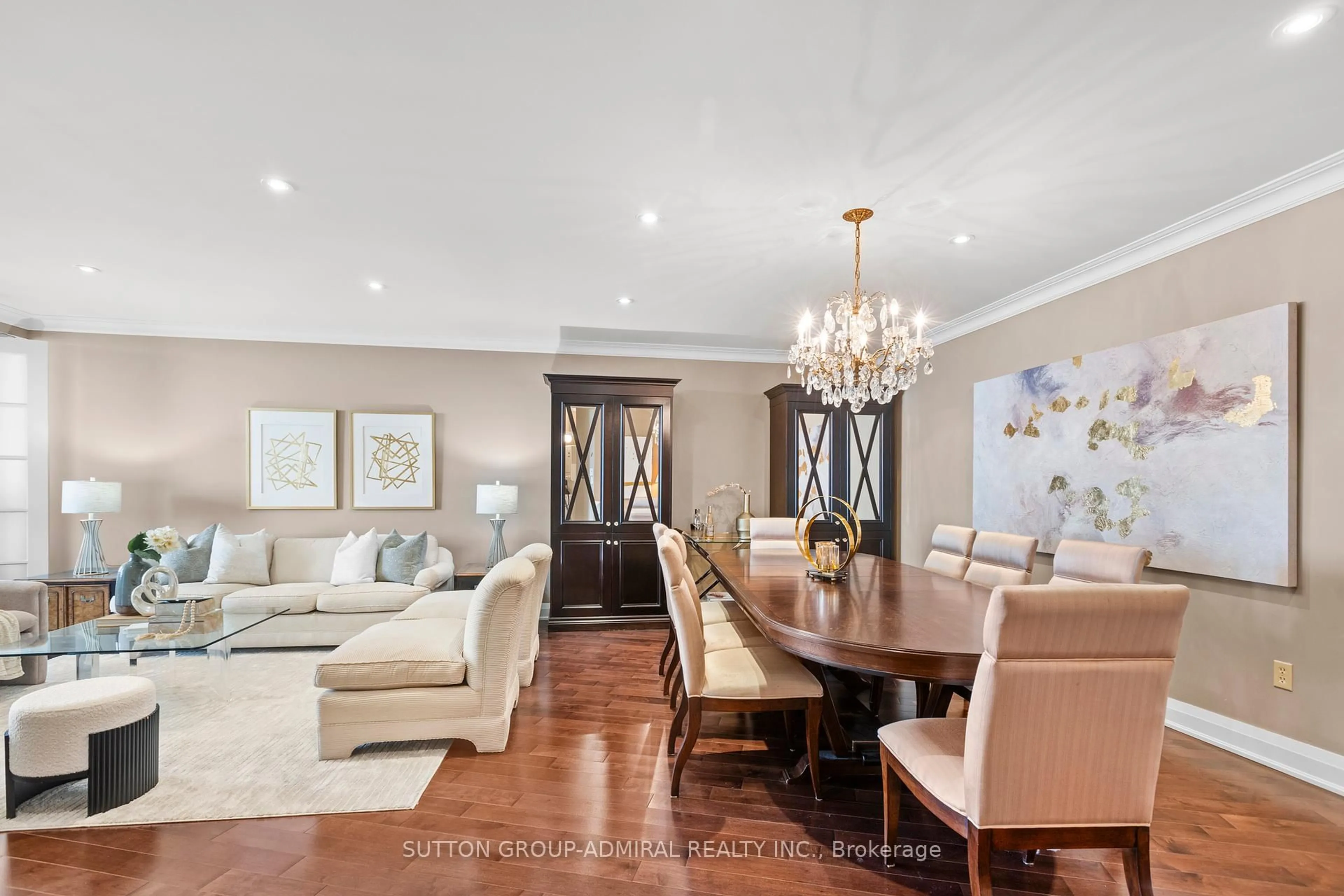 Dining room, wood/laminate floor for 333 Clark Ave #707, Vaughan Ontario L4J 7K4