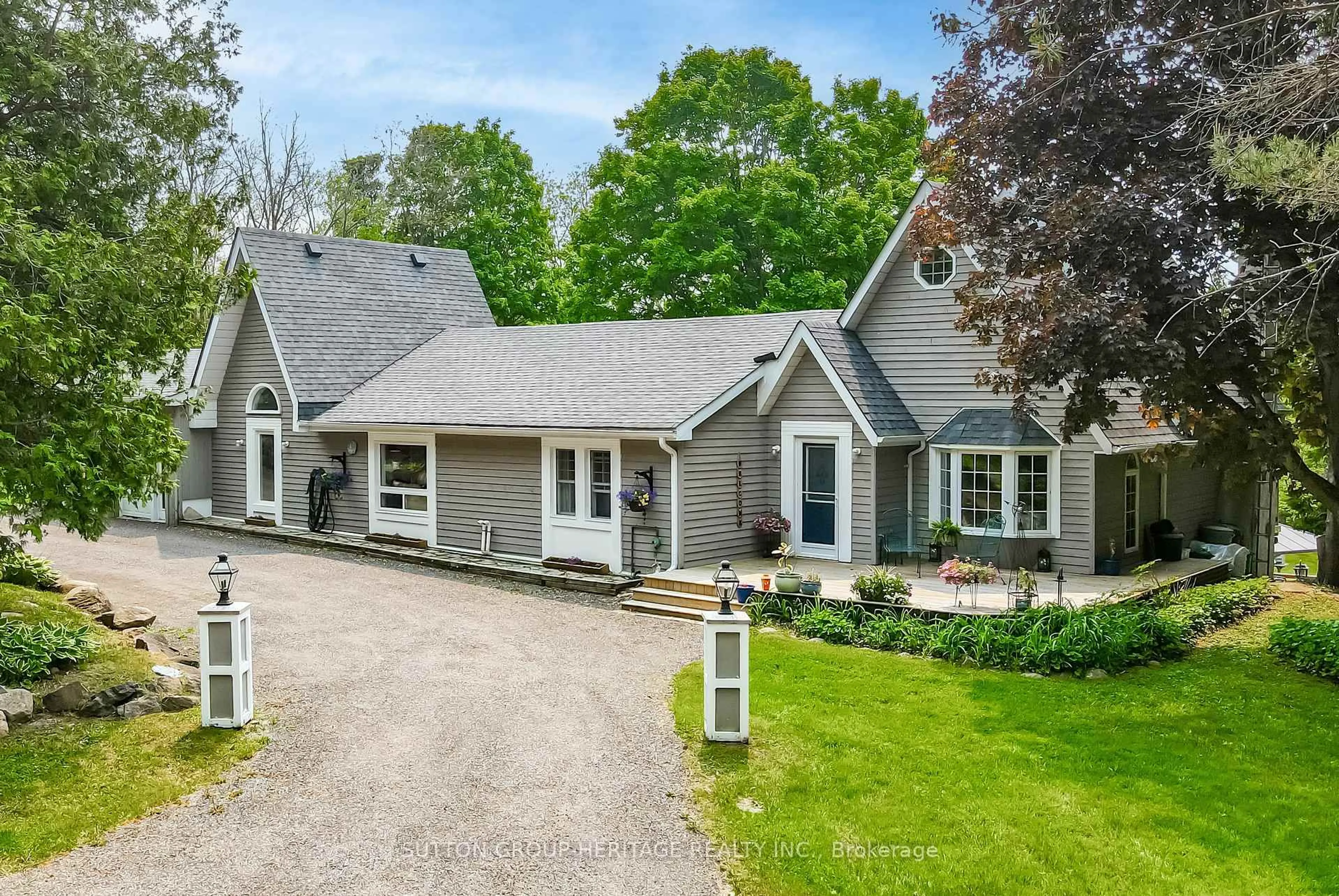 A pic from outside/outdoor area/front of a property/back of a property/a pic from drone, street for 11900 Uxb/Brock Townline, Uxbridge Ontario L0C 1H0