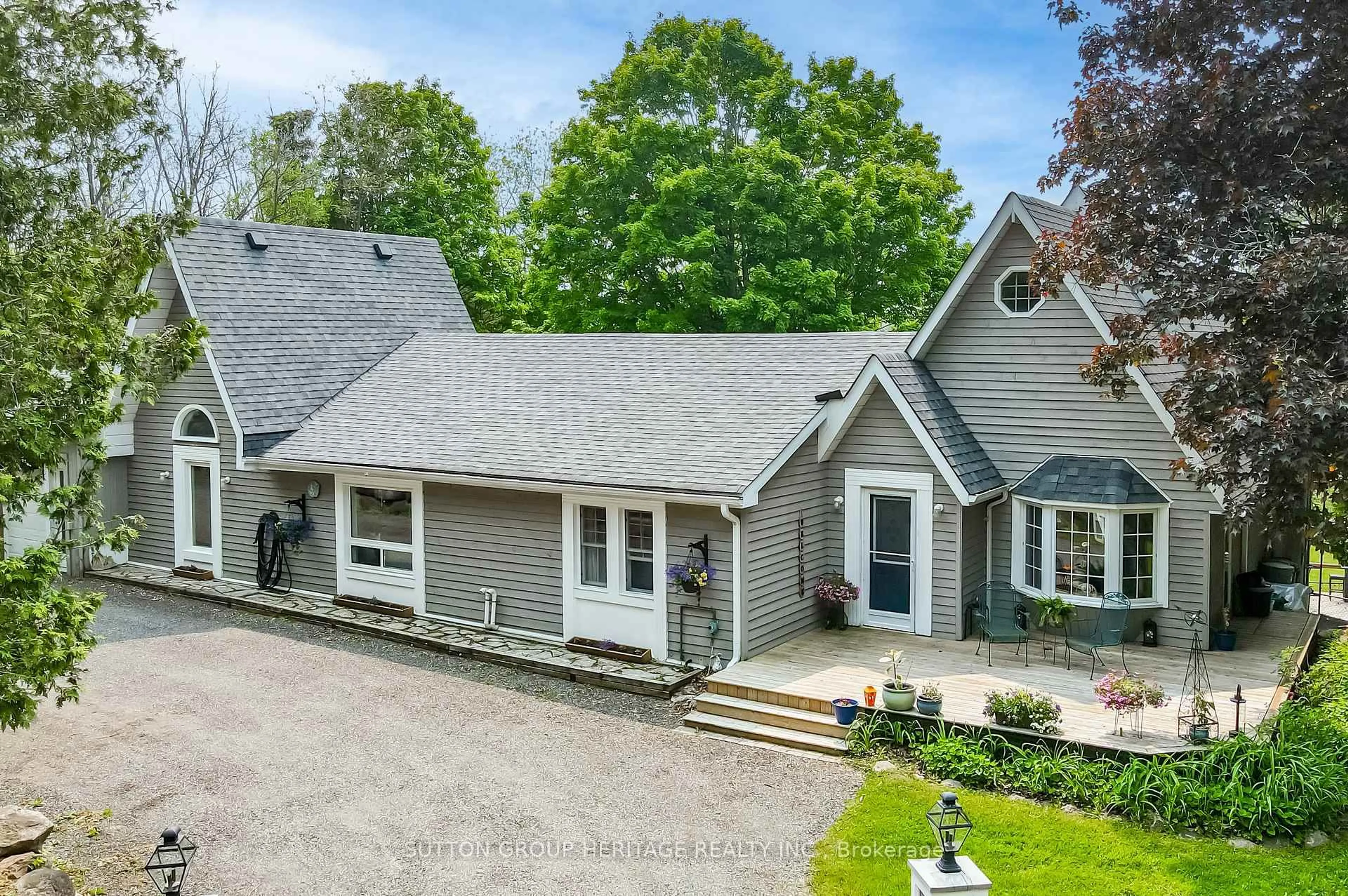 A pic from outside/outdoor area/front of a property/back of a property/a pic from drone, unknown for 11900 Uxb/Brock Townline, Uxbridge Ontario L0C 1H0