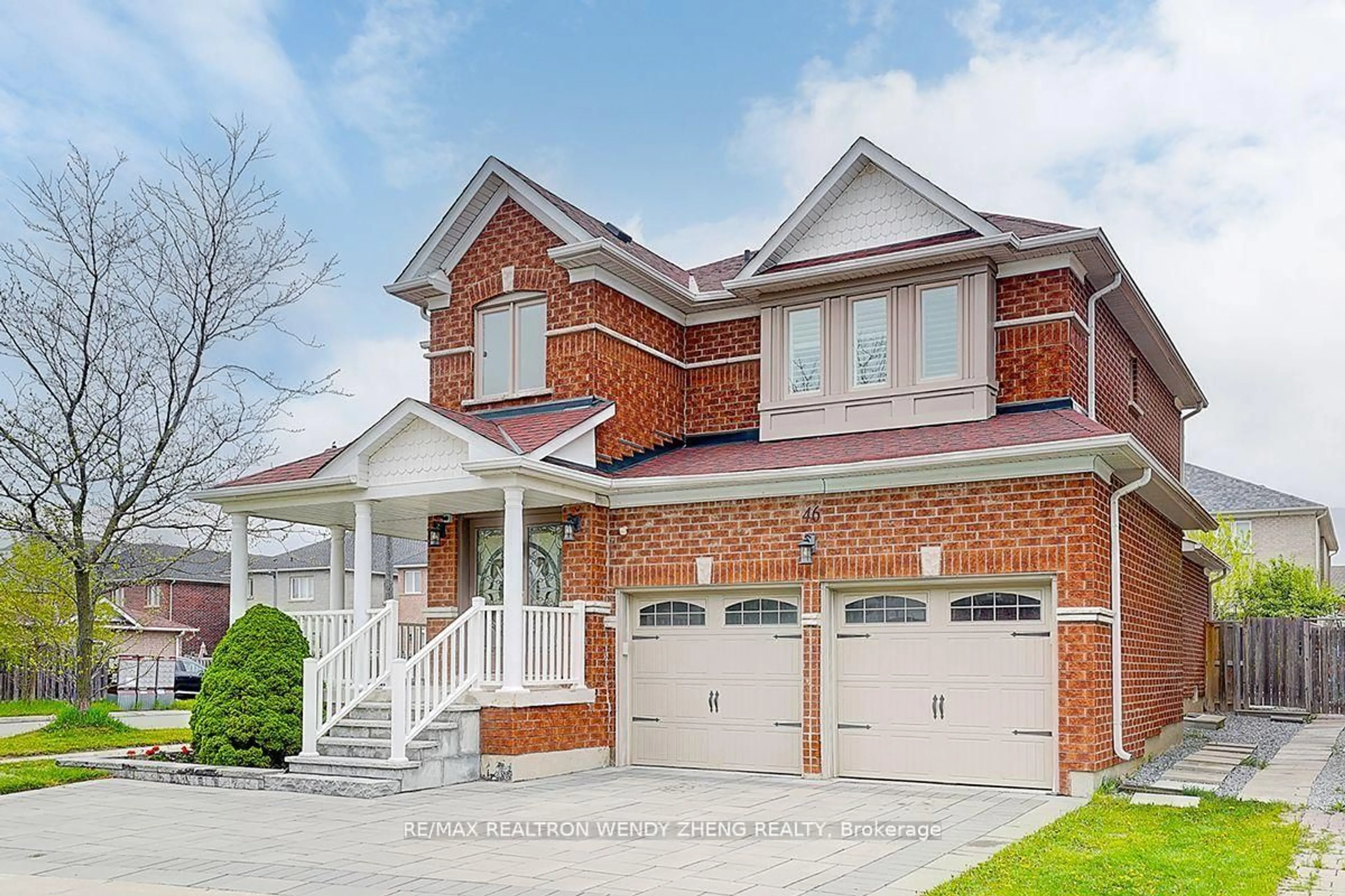 Home with brick exterior material, street for 46 Ian Baron Ave, Markham Ontario L3R 4R2