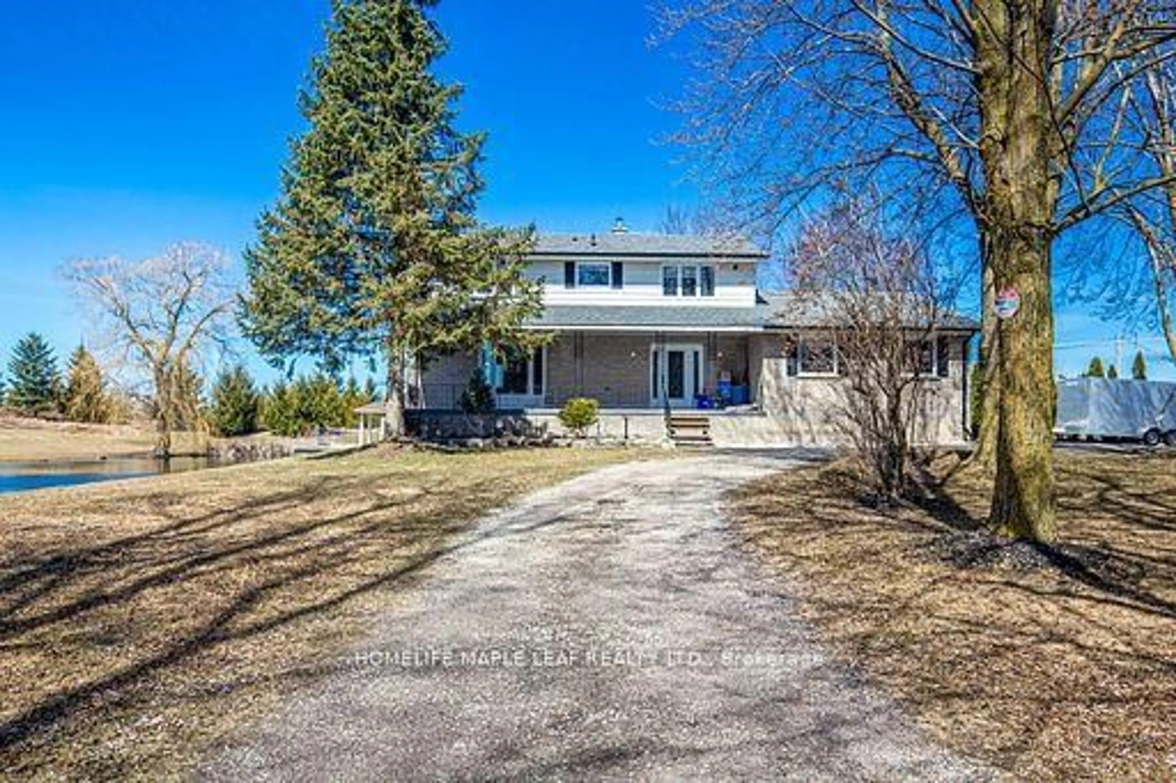 A pic from outside/outdoor area/front of a property/back of a property/a pic from drone, street for 3252 15th Sdrd, New Tecumseth Ontario L0G 1A0
