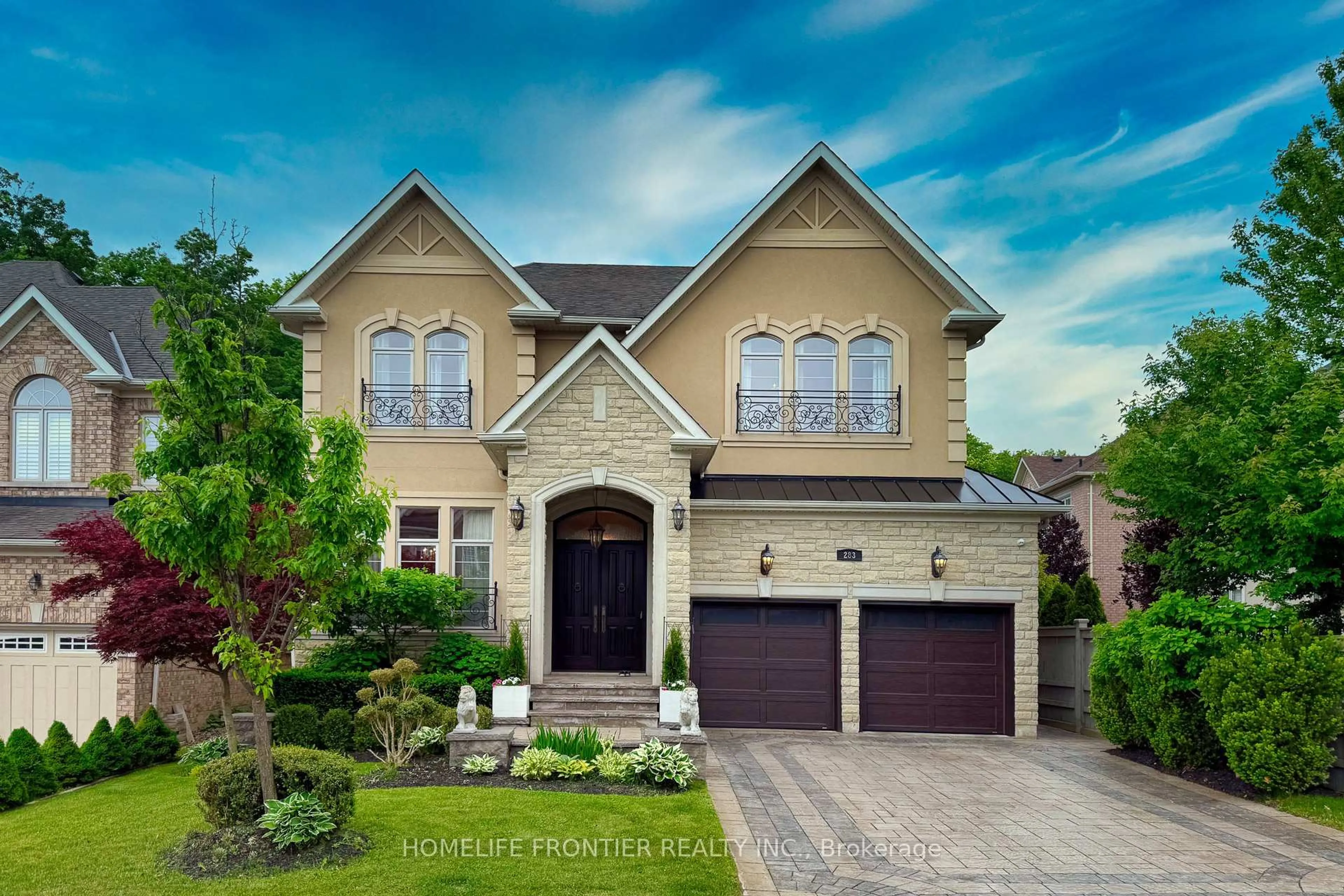 Home with brick exterior material, street for 283 Lady Valentina Ave, Vaughan Ontario L6A 4T2