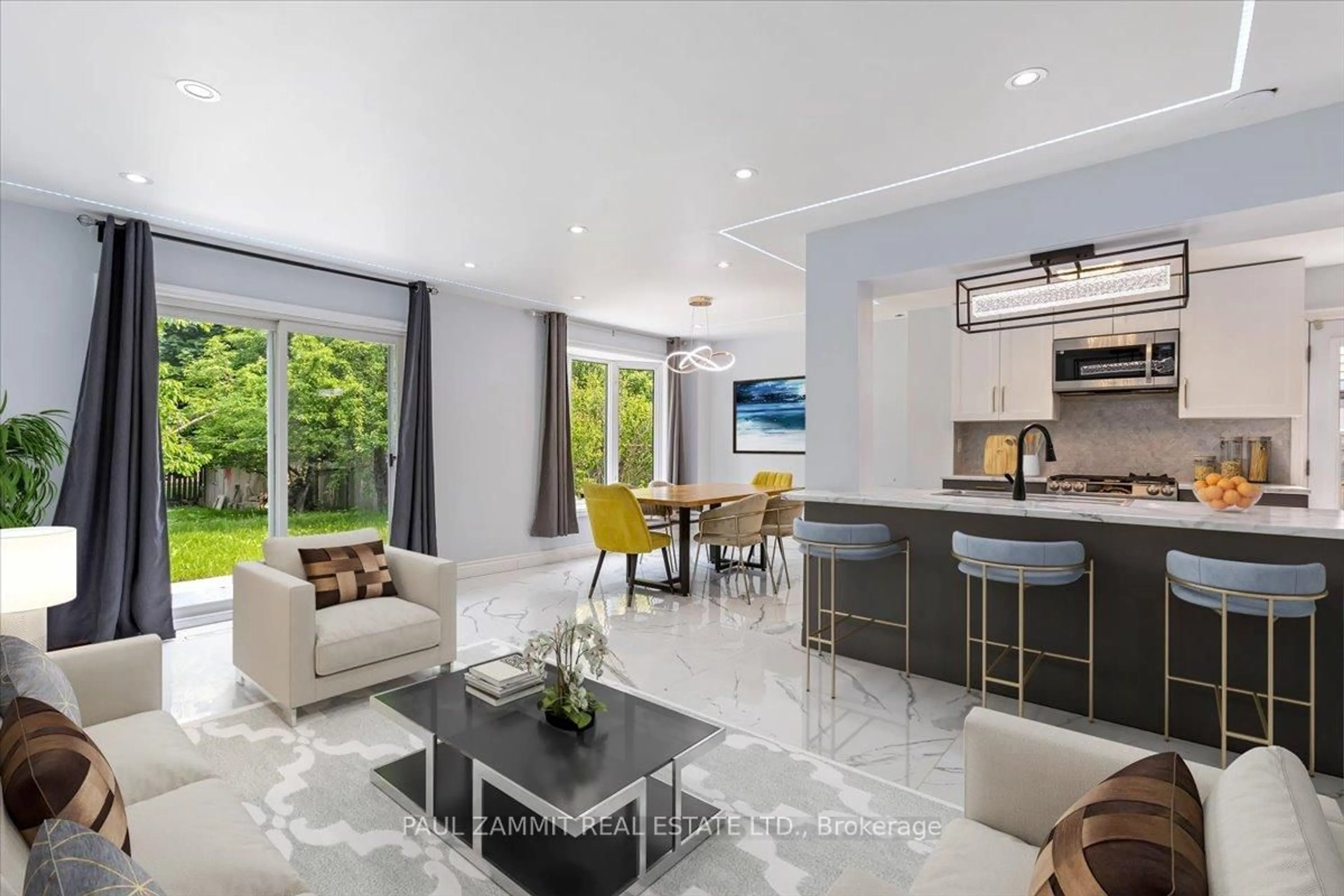 Open concept kitchen, ceramic/tile floor for 144 Snowshoe Cres, Markham Ontario L3T 4M9