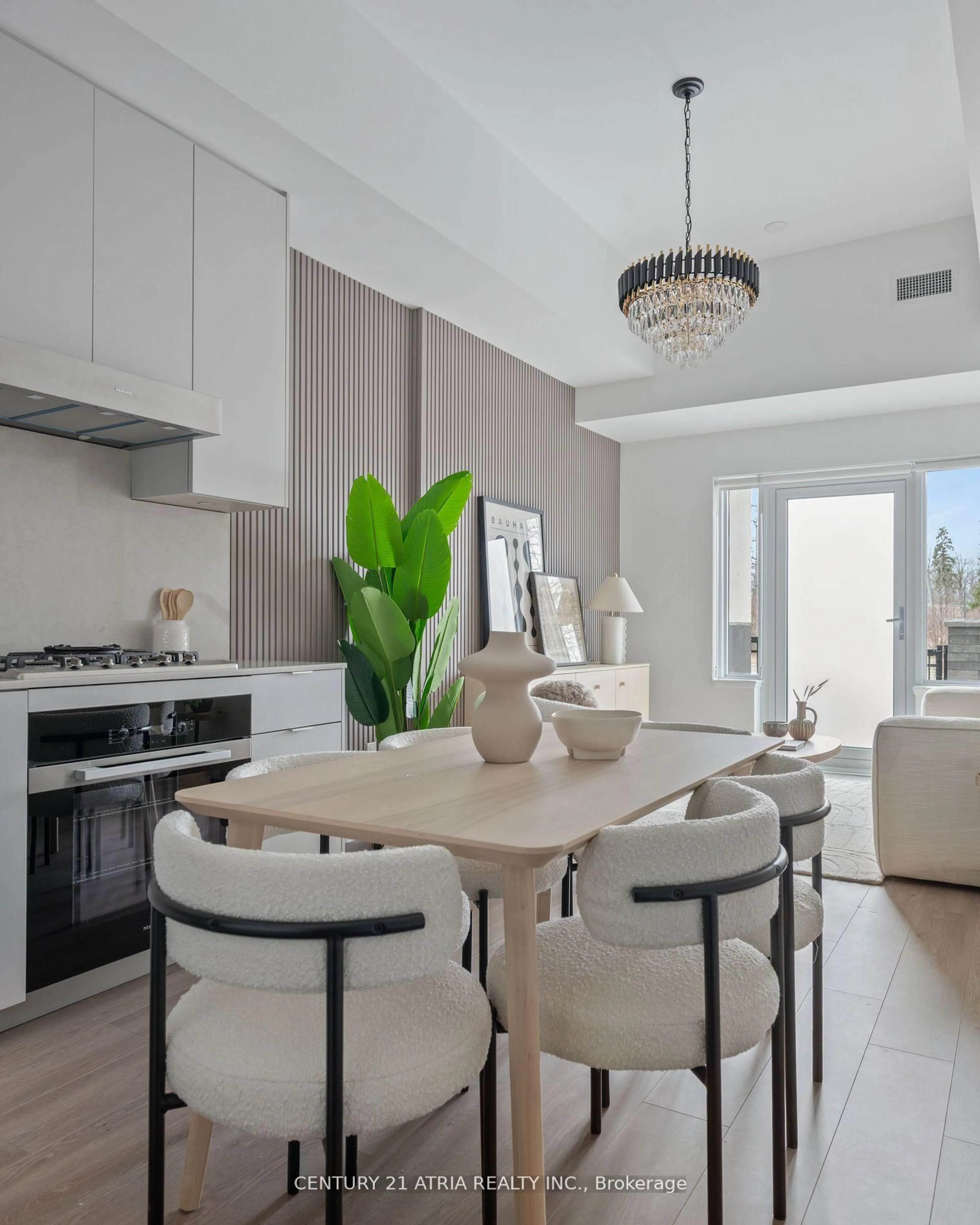 Contemporary kitchen, ceramic/tile floor for 8 Cedarland Dr #132, Markham Ontario L6G 0H4