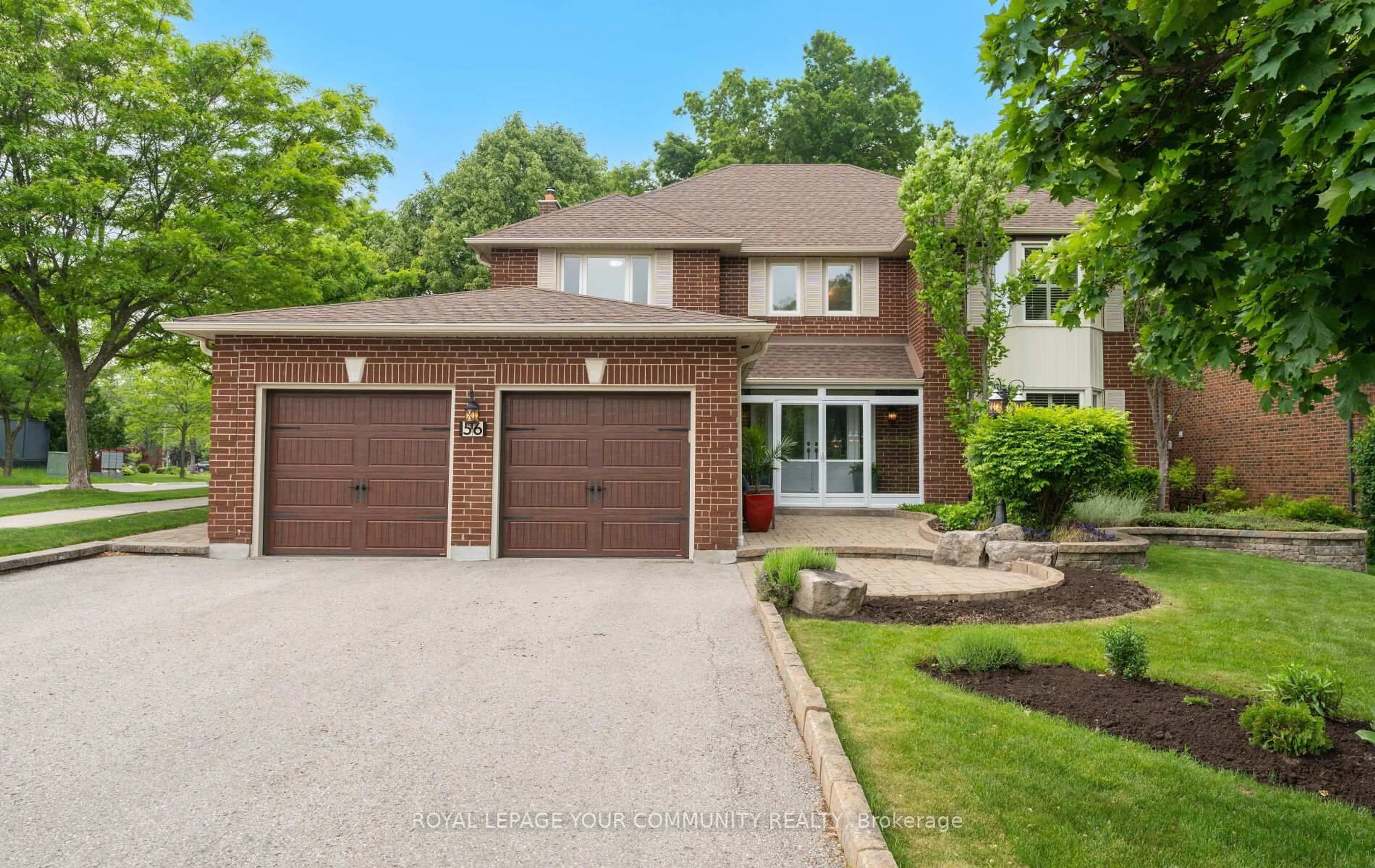 Home with brick exterior material, street for 56 Petch Cres, Aurora Ontario L4G 5N9