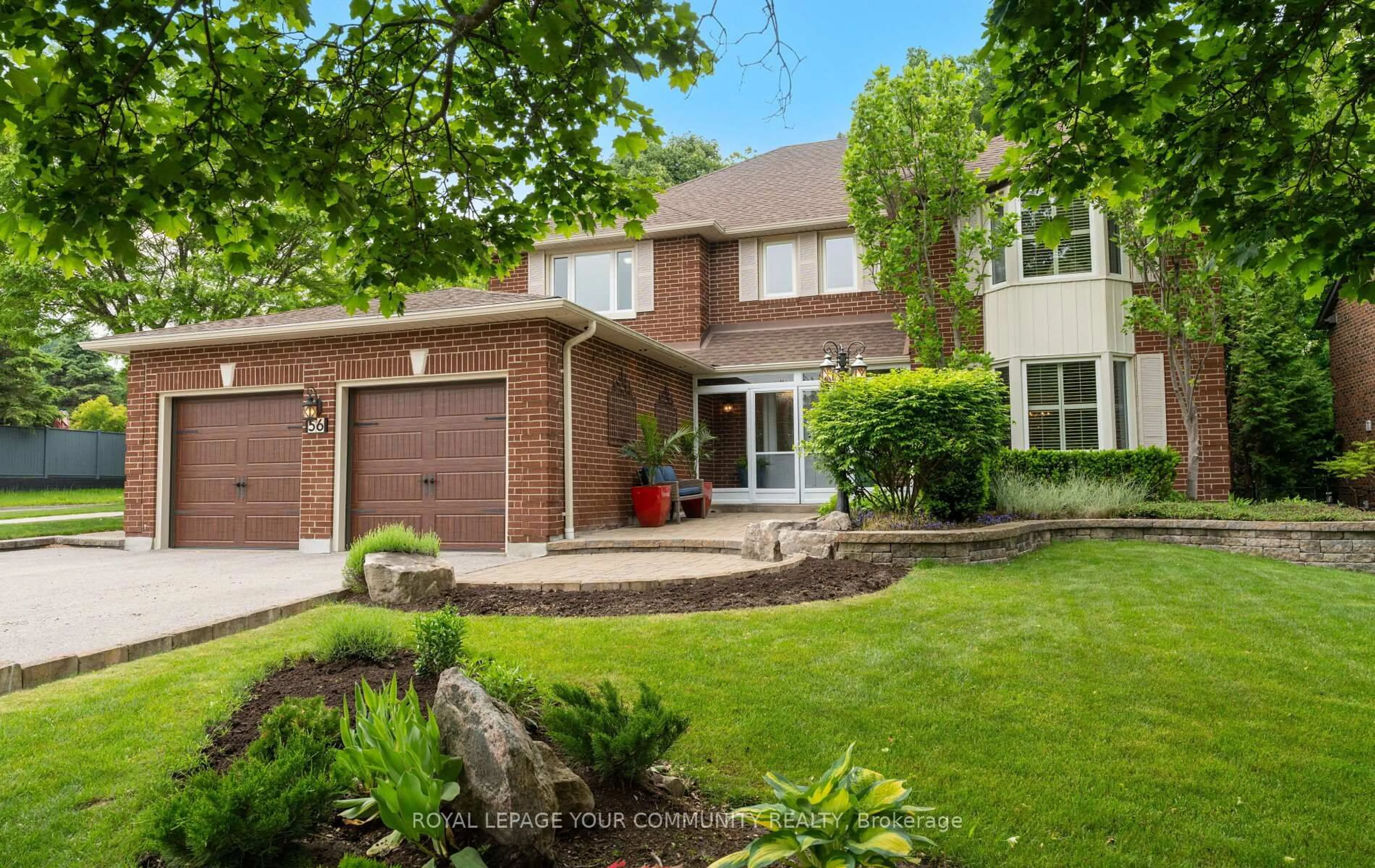 Home with brick exterior material, street for 56 Petch Cres, Aurora Ontario L4G 5N9