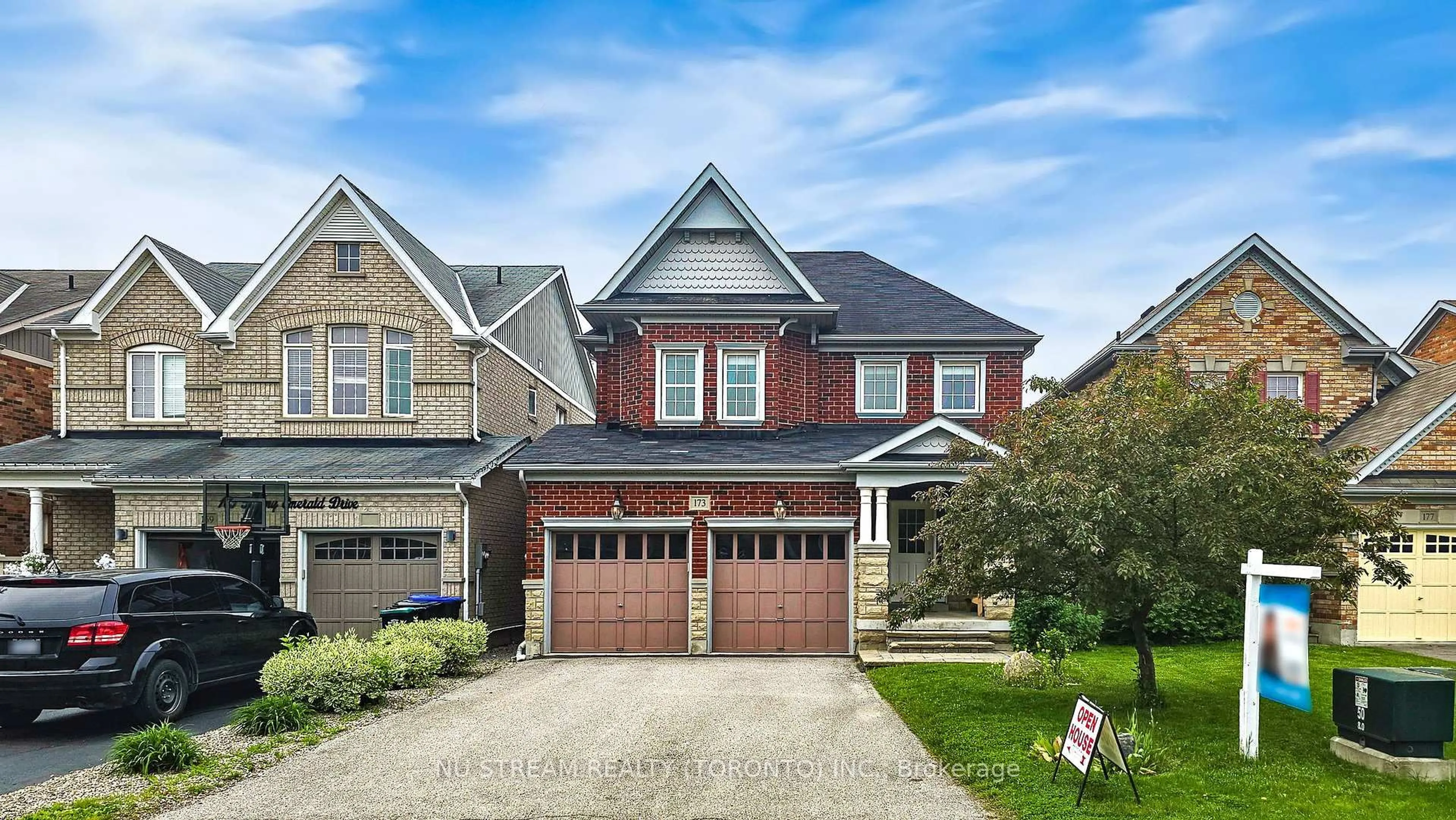 Home with brick exterior material, street for 173 Downy Emerald Dr, Bradford West Gwillimbury Ontario L3Z 0E6