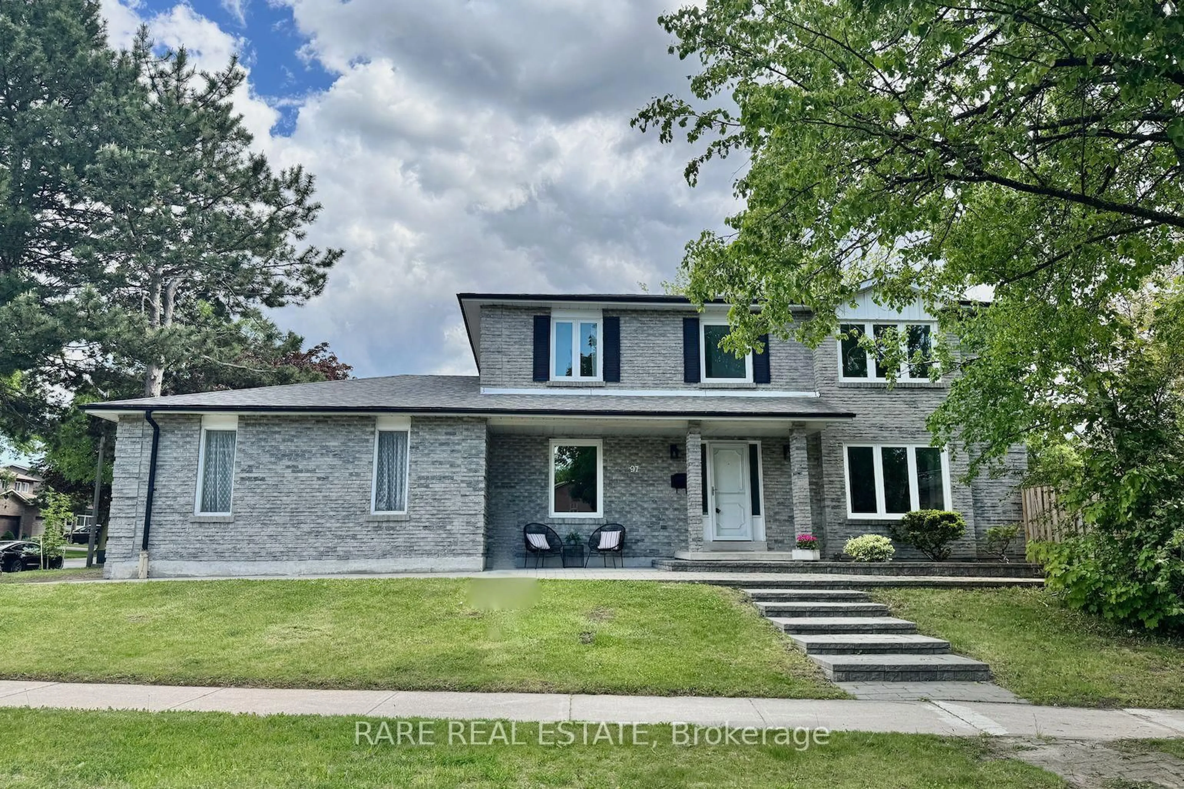 Home with brick exterior material, street for 97 Kings College Rd, Markham Ontario L3T 5S2