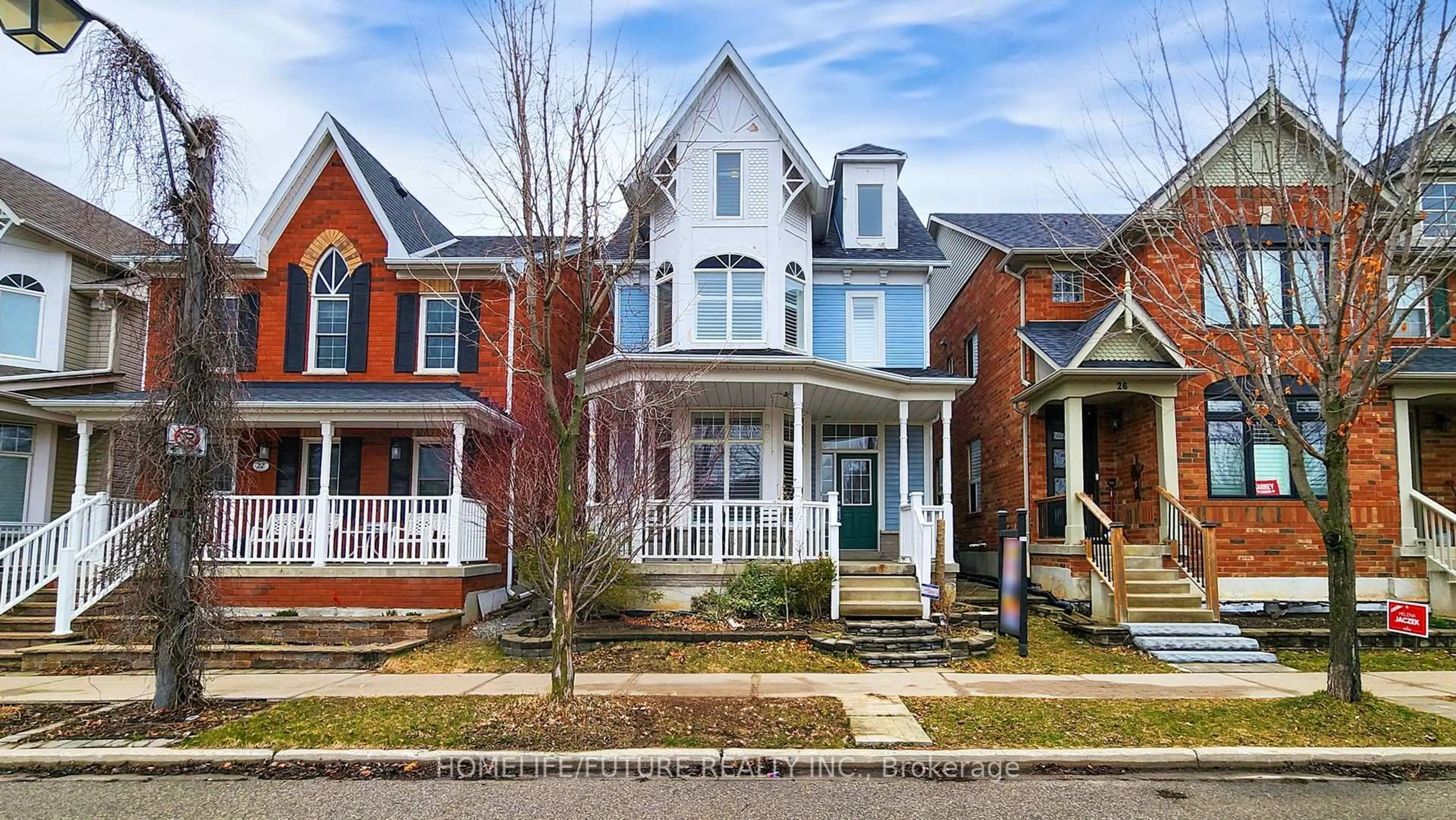 Home with brick exterior material, street for 24 Christian Reesor Park #Ave, Markham Ontario L6B 1B6