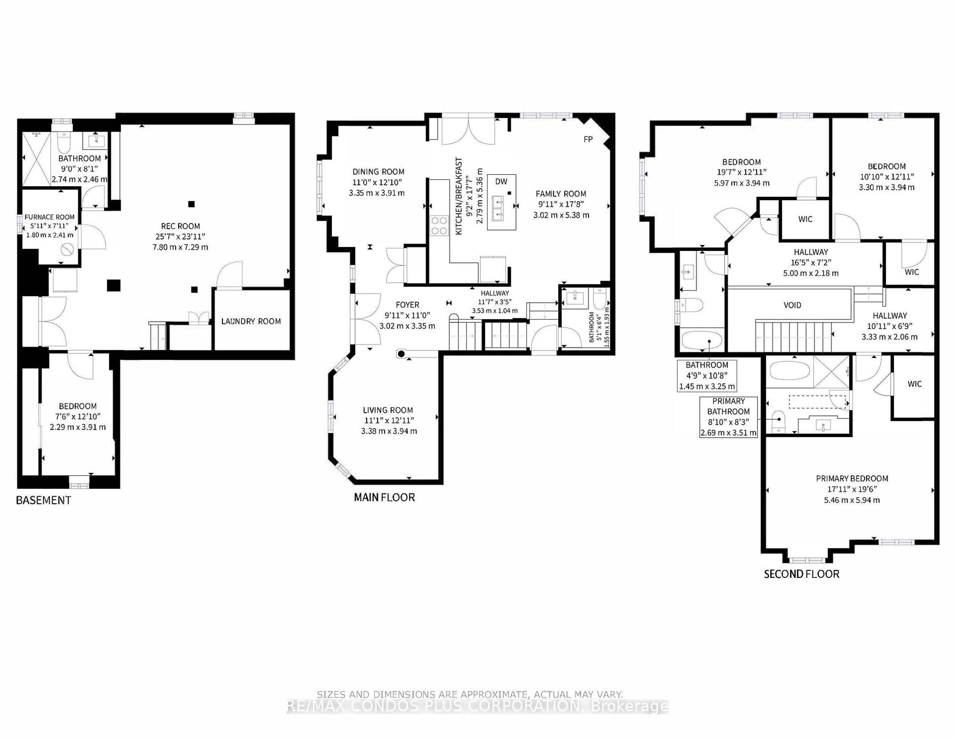 Floor plan for 2 Royal Chapin Cres, Richmond Hill Ontario L4S 1Z9