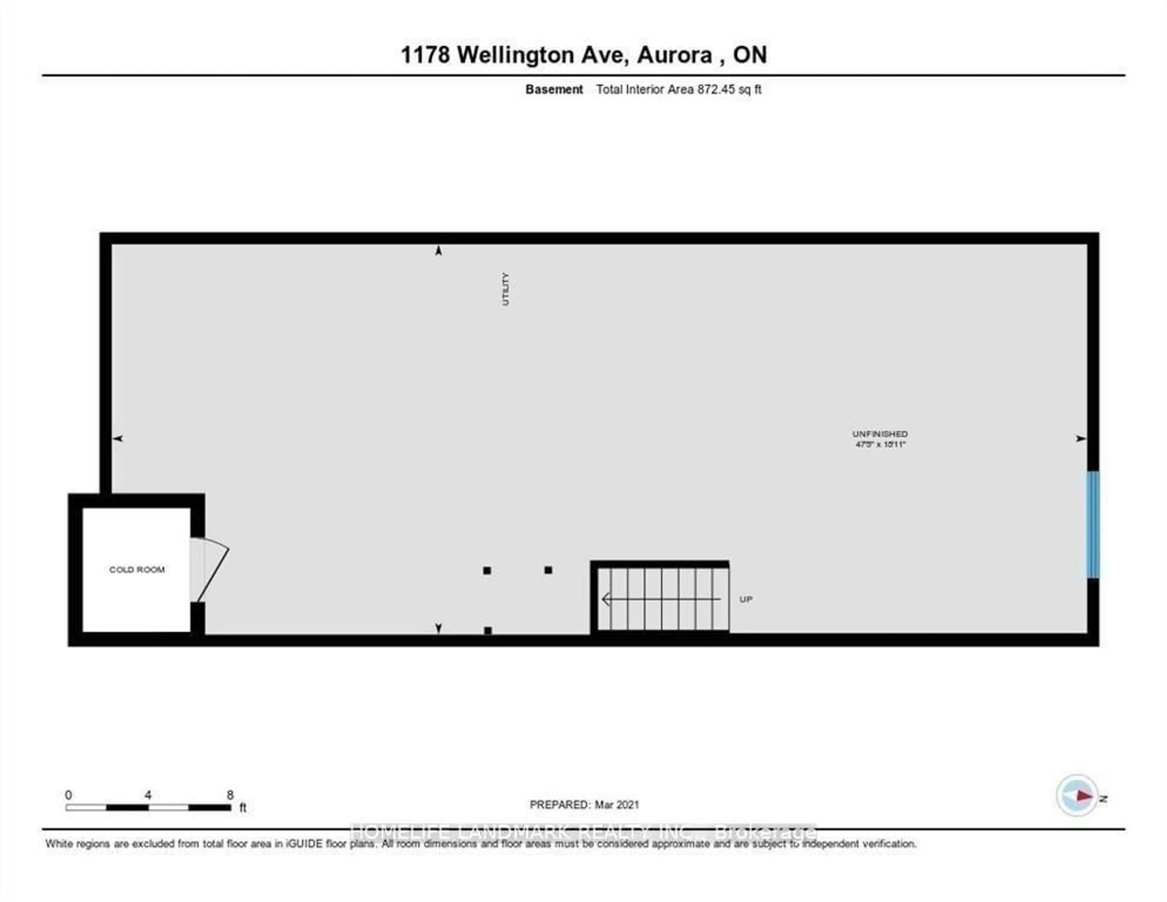 Floor plan for 1178 Wellington St, Aurora Ontario L4G 2C9