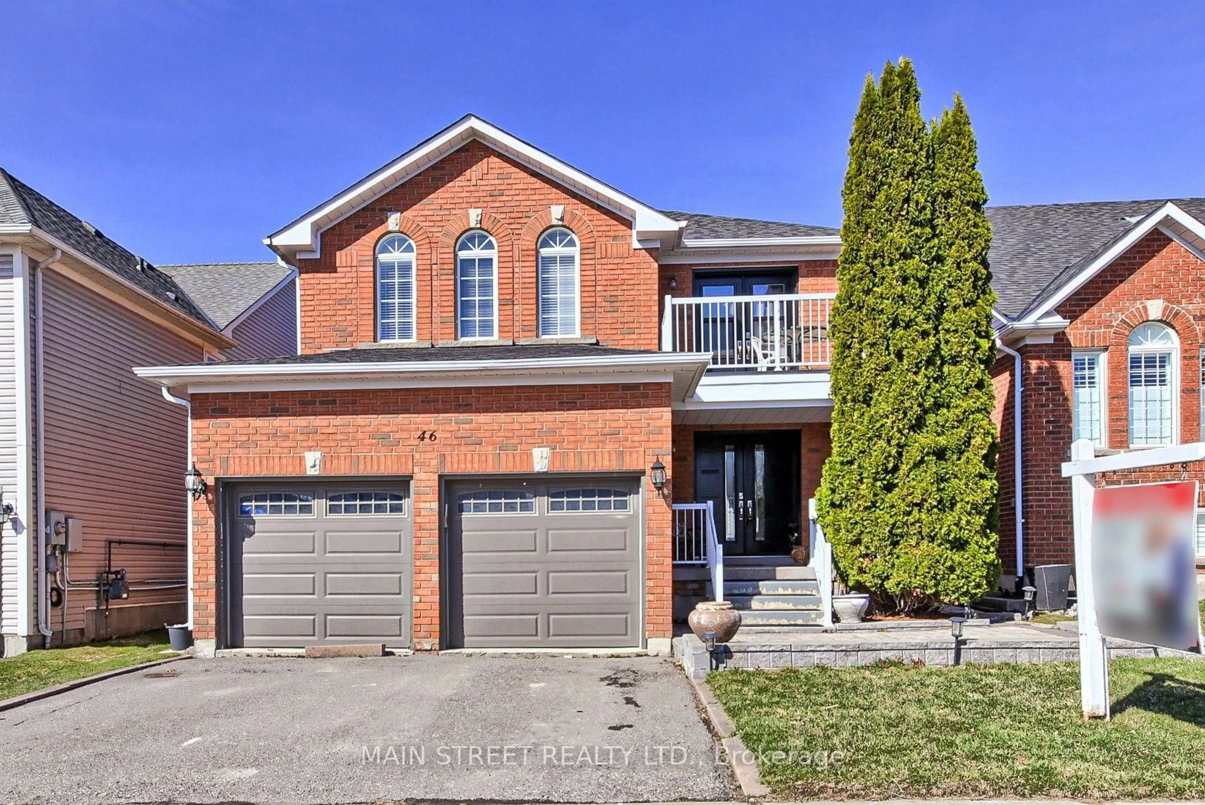 Home with brick exterior material, street for 46 Silverstone Cres, Georgina Ontario L4P 4A4