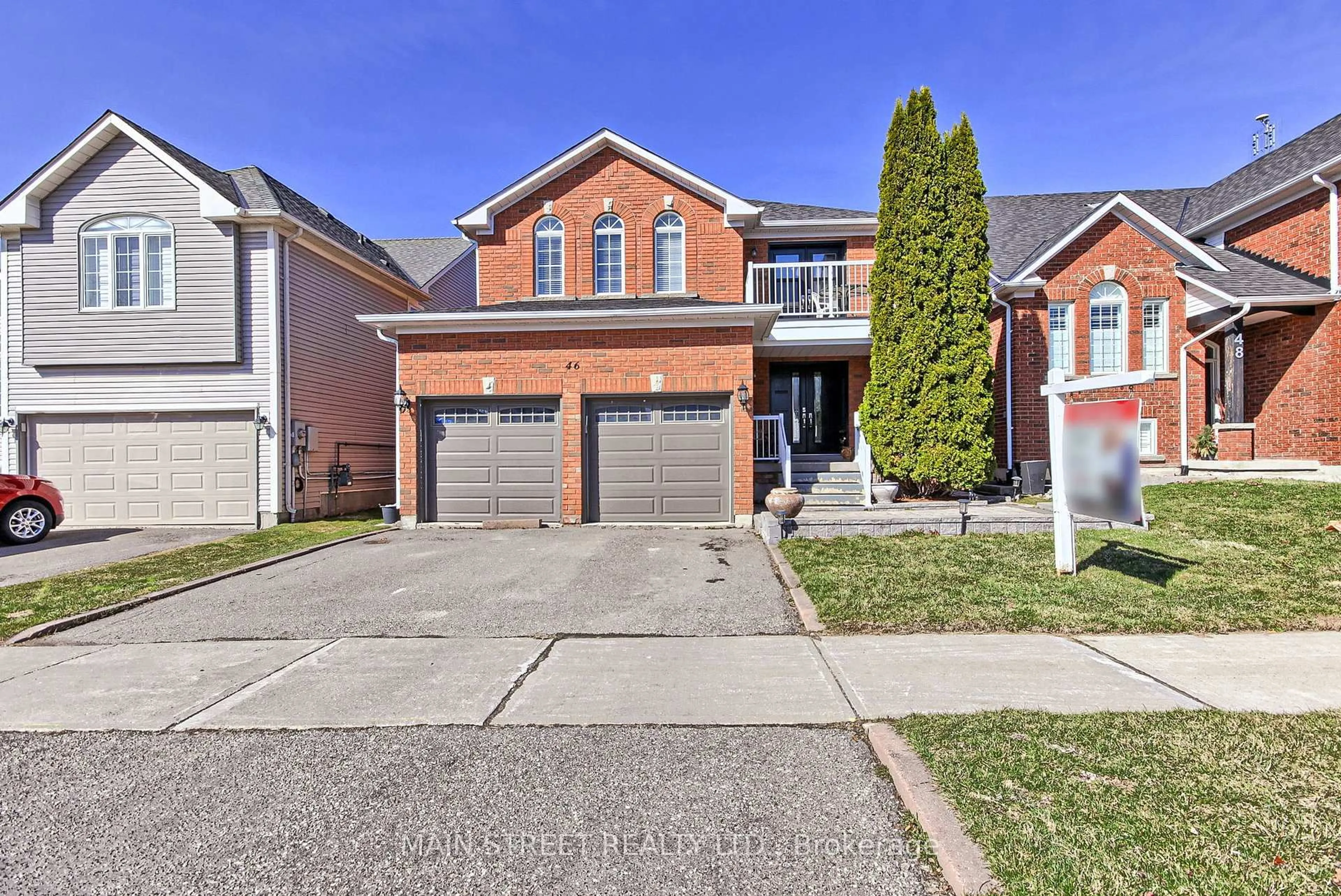 Home with brick exterior material, street for 46 Silverstone Cres, Georgina Ontario L4P 4A4