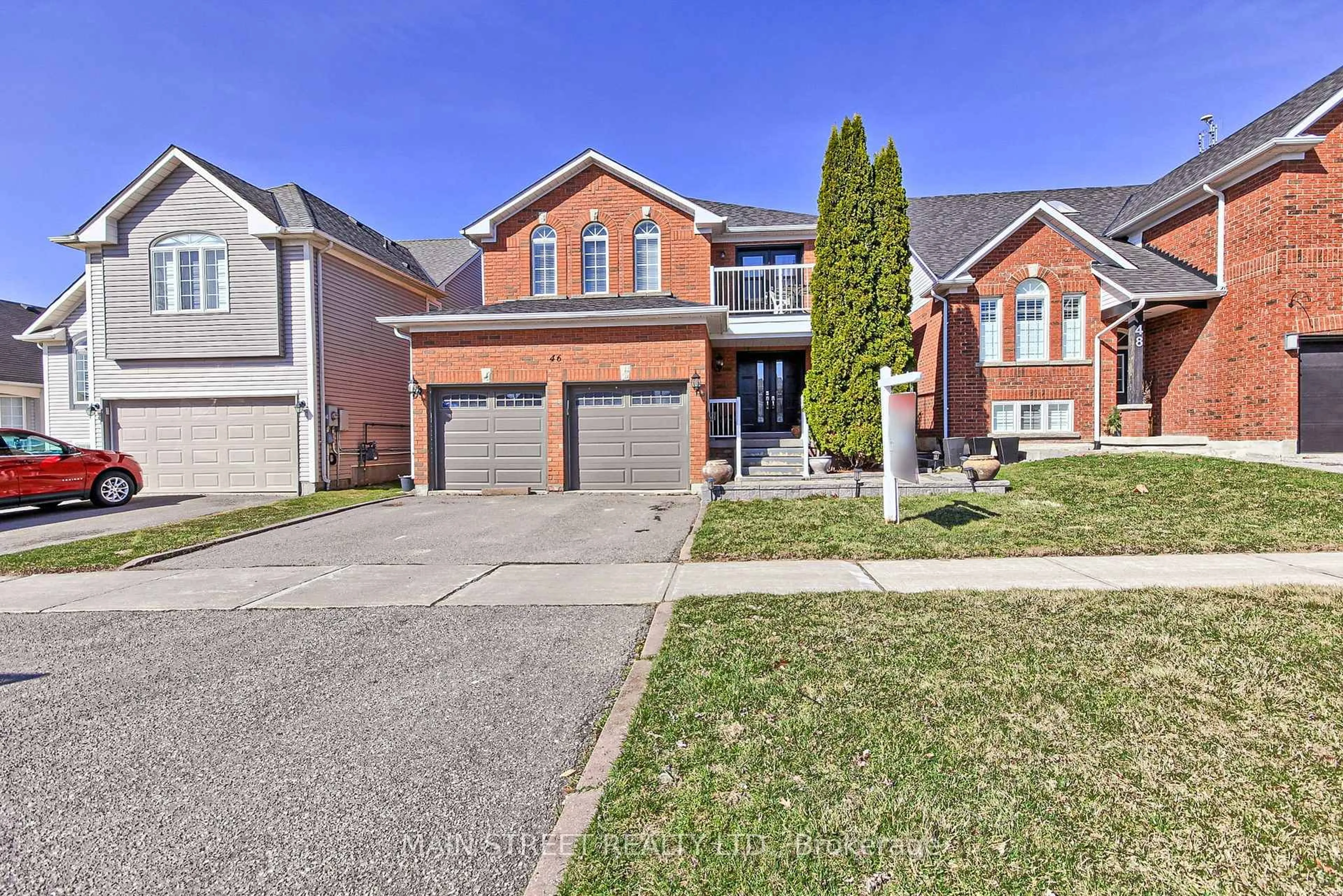 Home with brick exterior material, street for 46 Silverstone Cres, Georgina Ontario L4P 4A4