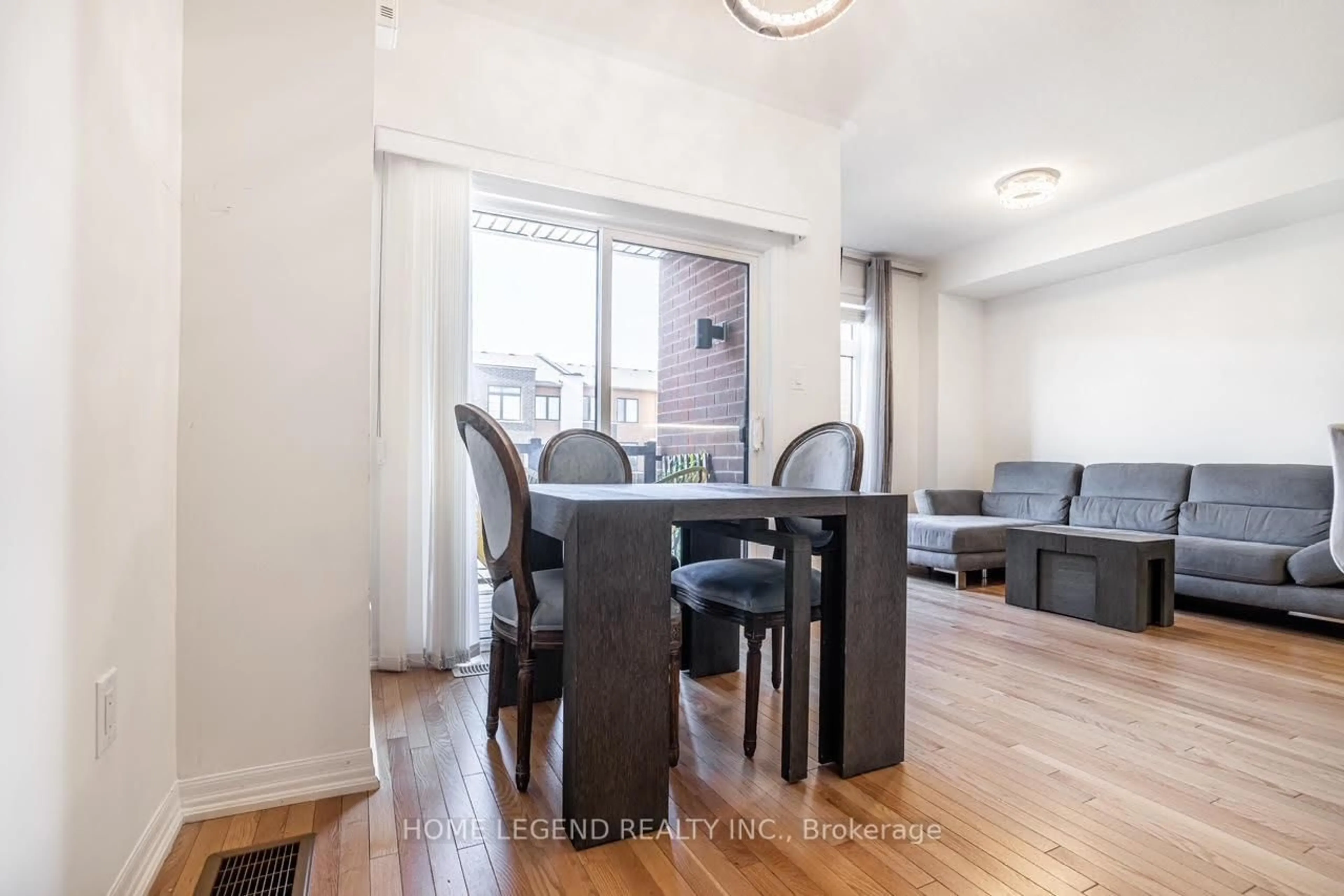Dining room, wood/laminate floor for 123 Bravo Lane, Newmarket Ontario L3X 0L2