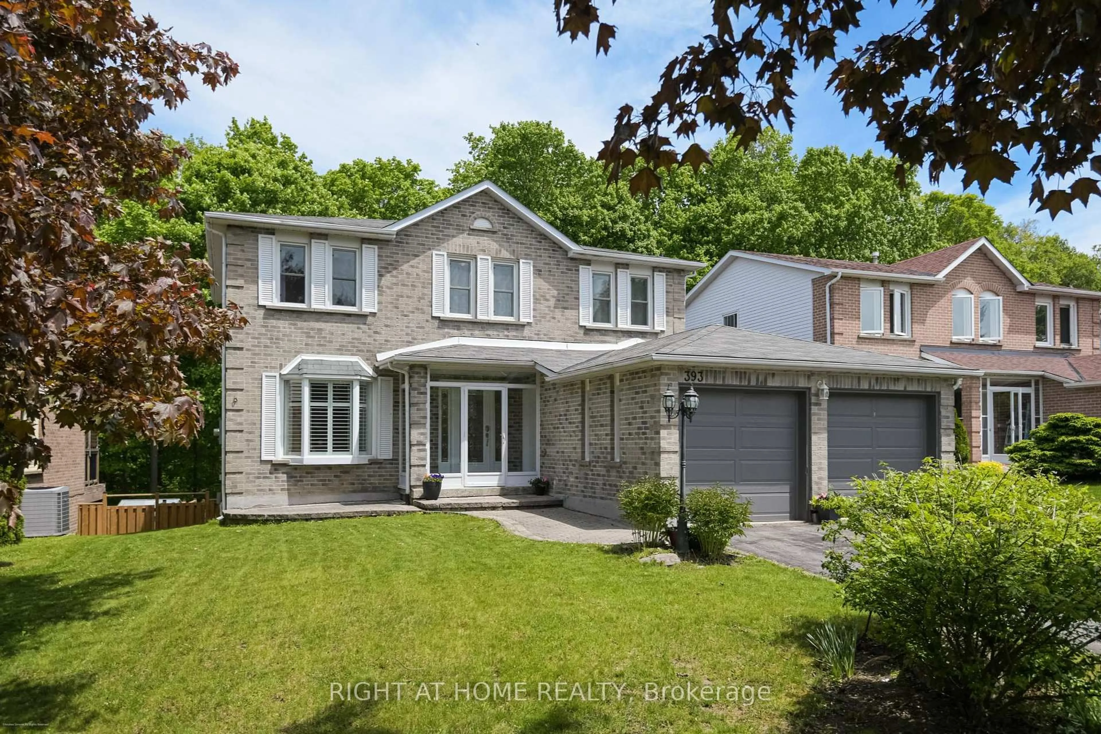 Home with brick exterior material, street for 393 Vanden Bergh Blvd, Newmarket Ontario L3Y 7Z8