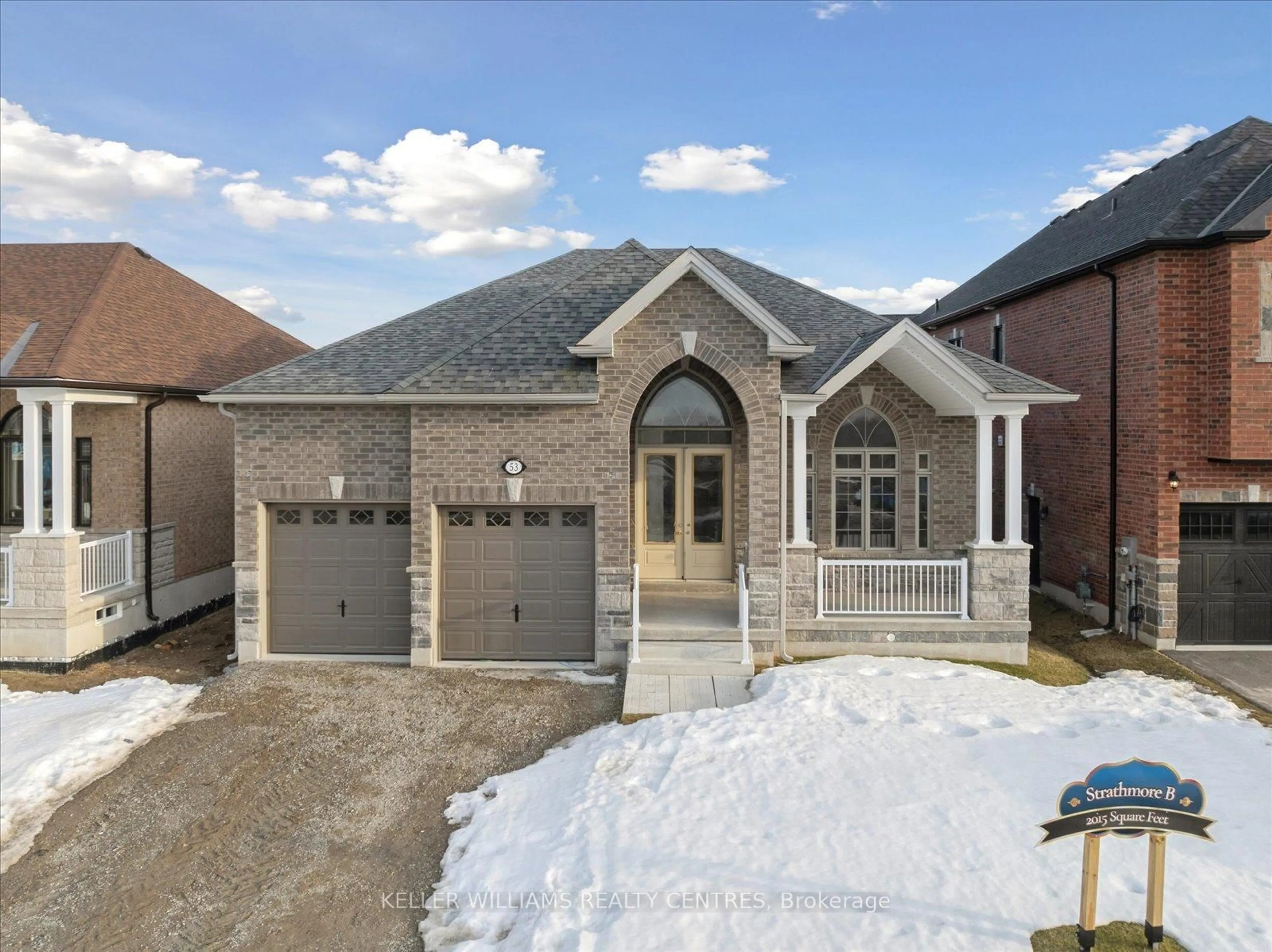 Home with brick exterior material, street for 53 Wood Cres, Essa Ontario L3W 0M5