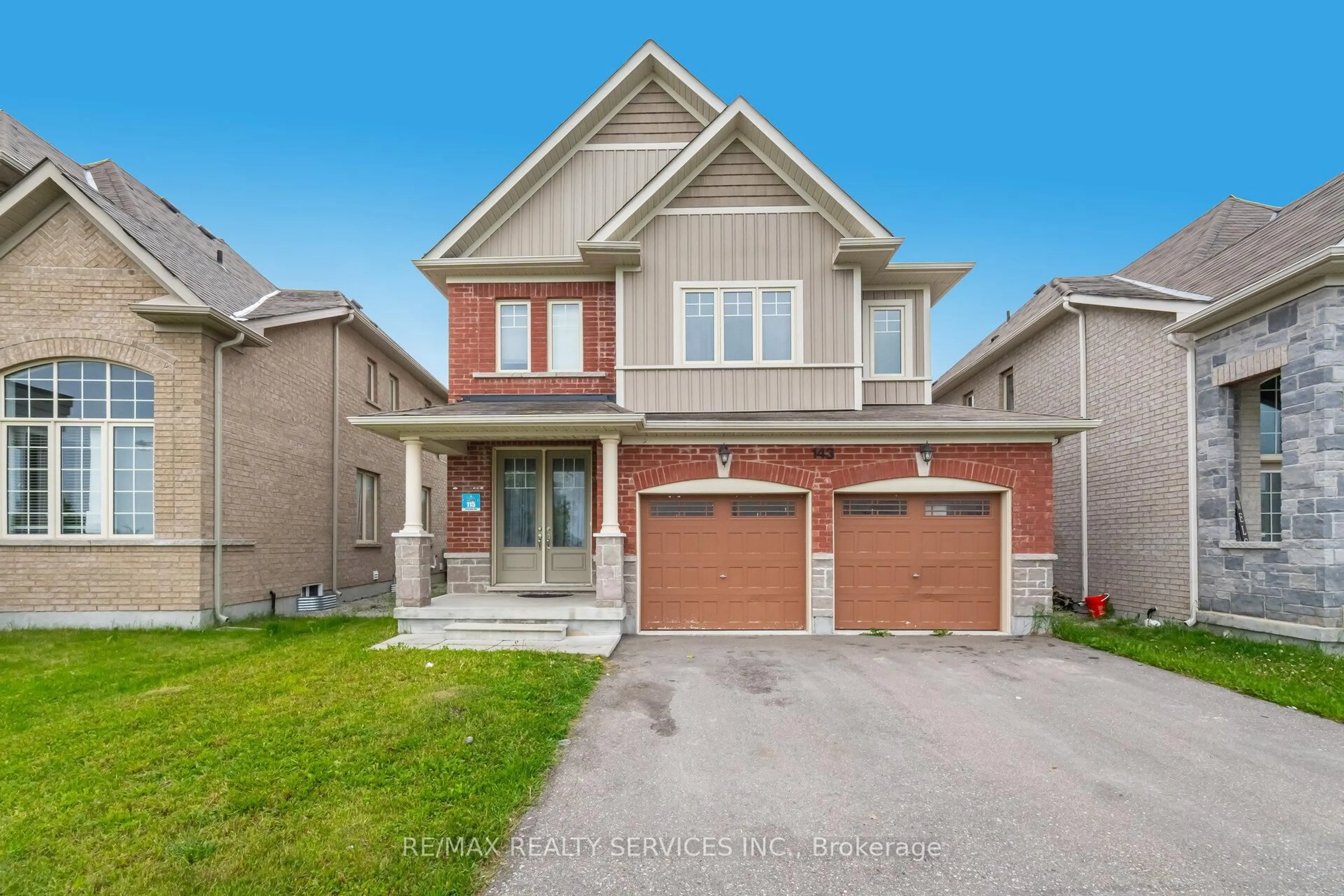 Home with brick exterior material, street for 143 Joes Dales Dr, Georgina Ontario L4P 0G7