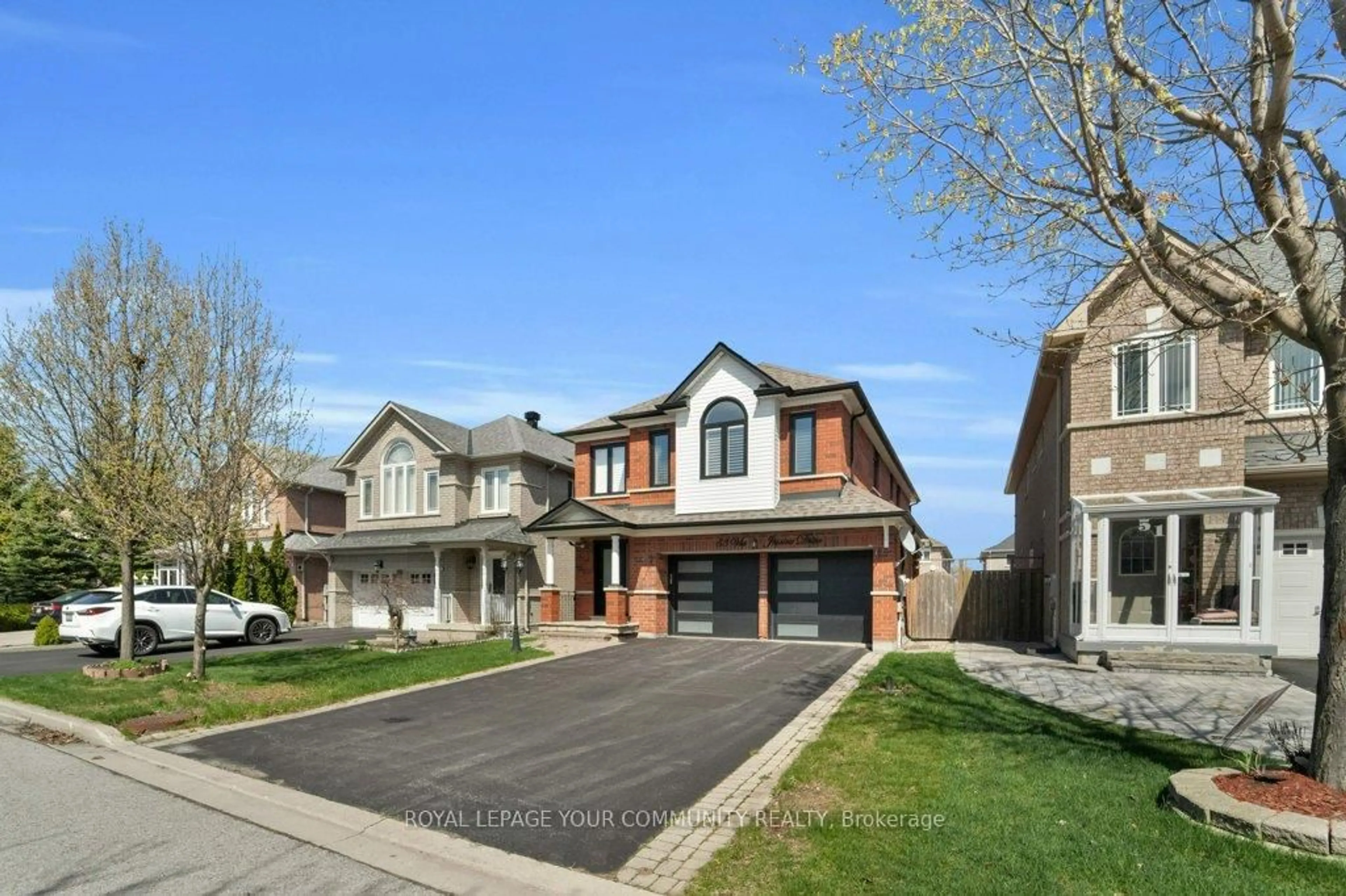 Home with brick exterior material, street for 53 Via Jessica Dr, Markham Ontario L3R 4W7