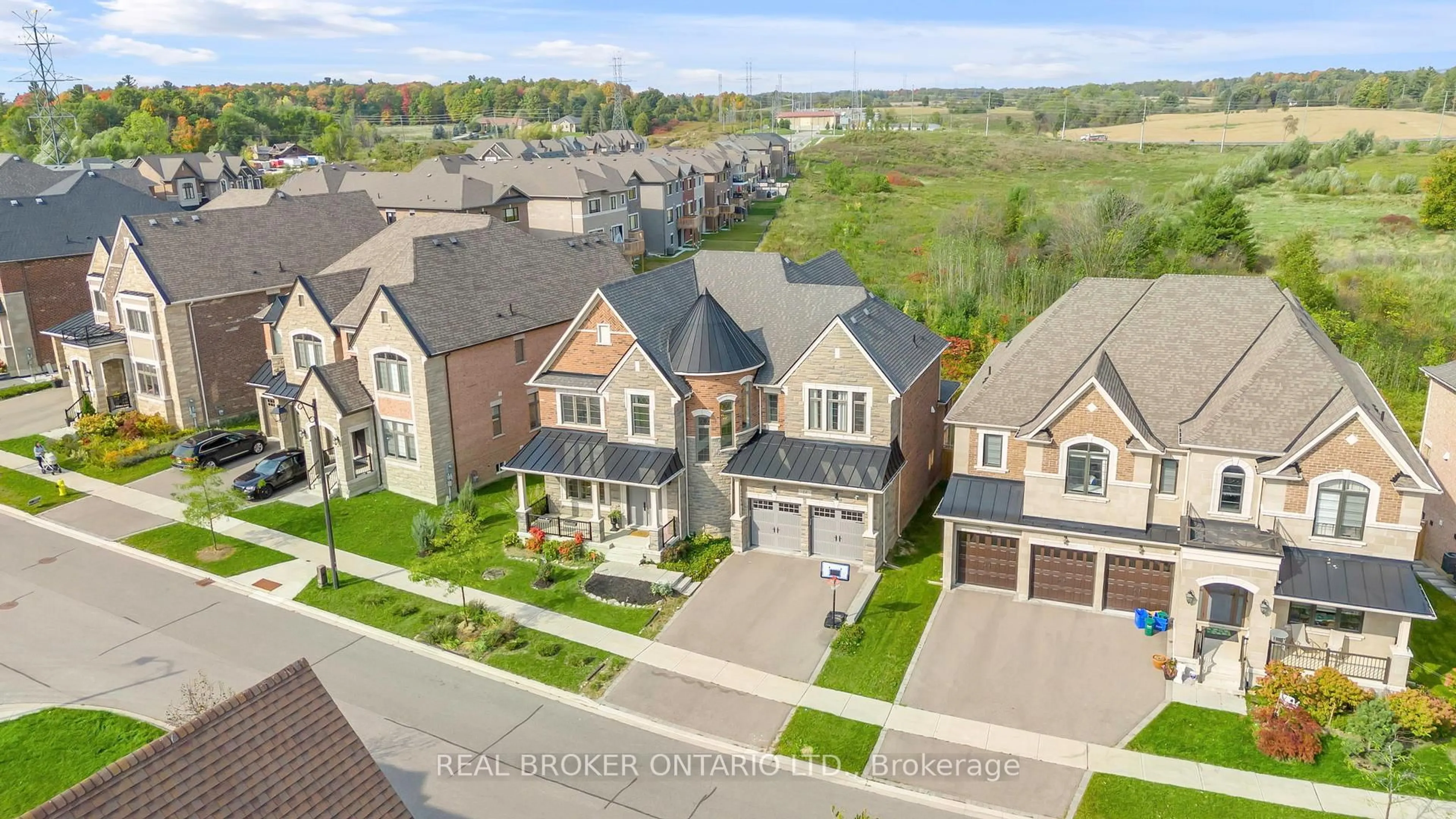 A pic from outside/outdoor area/front of a property/back of a property/a pic from drone, street for 18 Ridgepoint Rd, Vaughan Ontario L4H 4T4