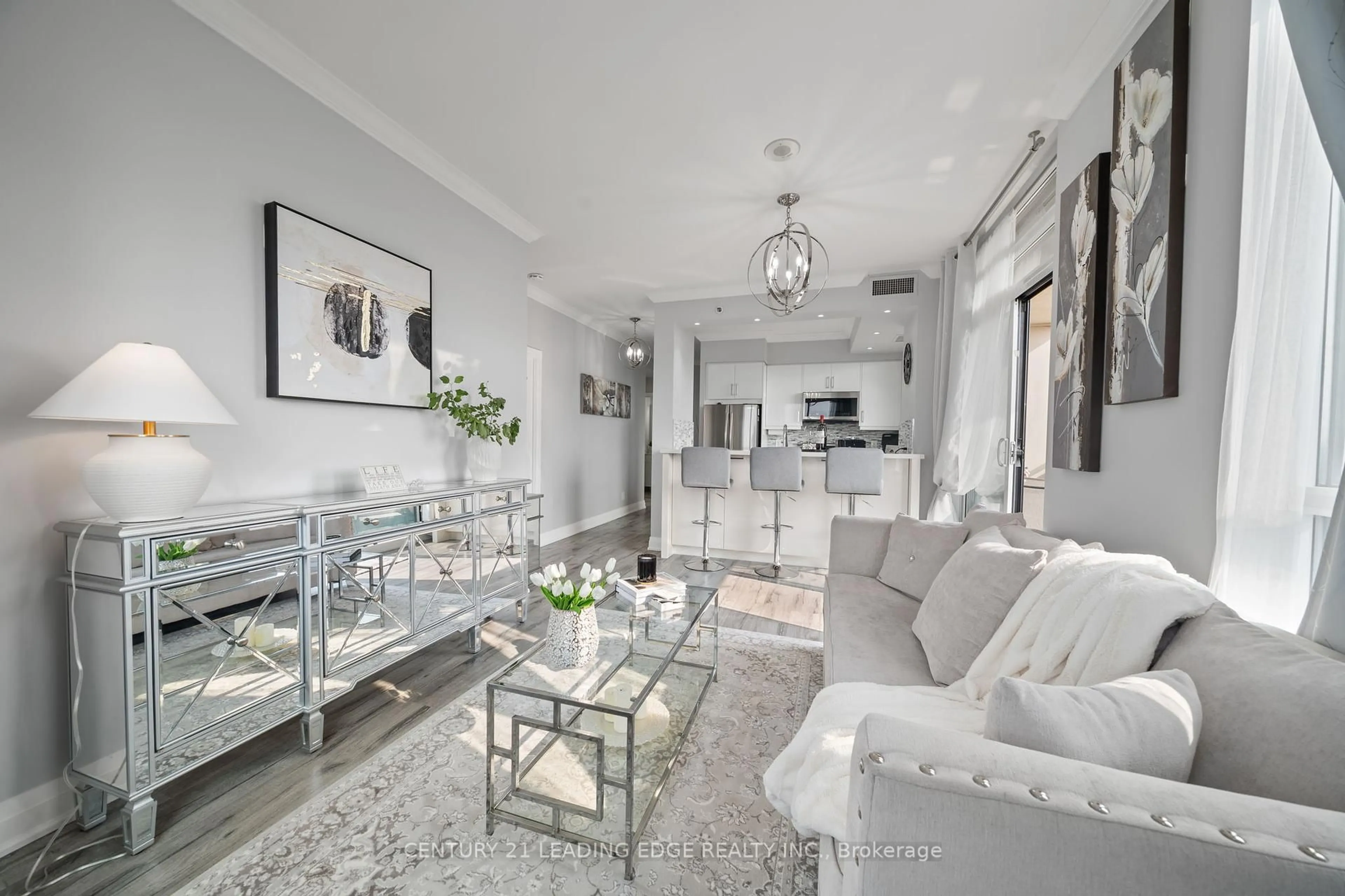 Living room with furniture, unknown for 520 Steeles Ave #1112, Vaughan Ontario L4J 0H2