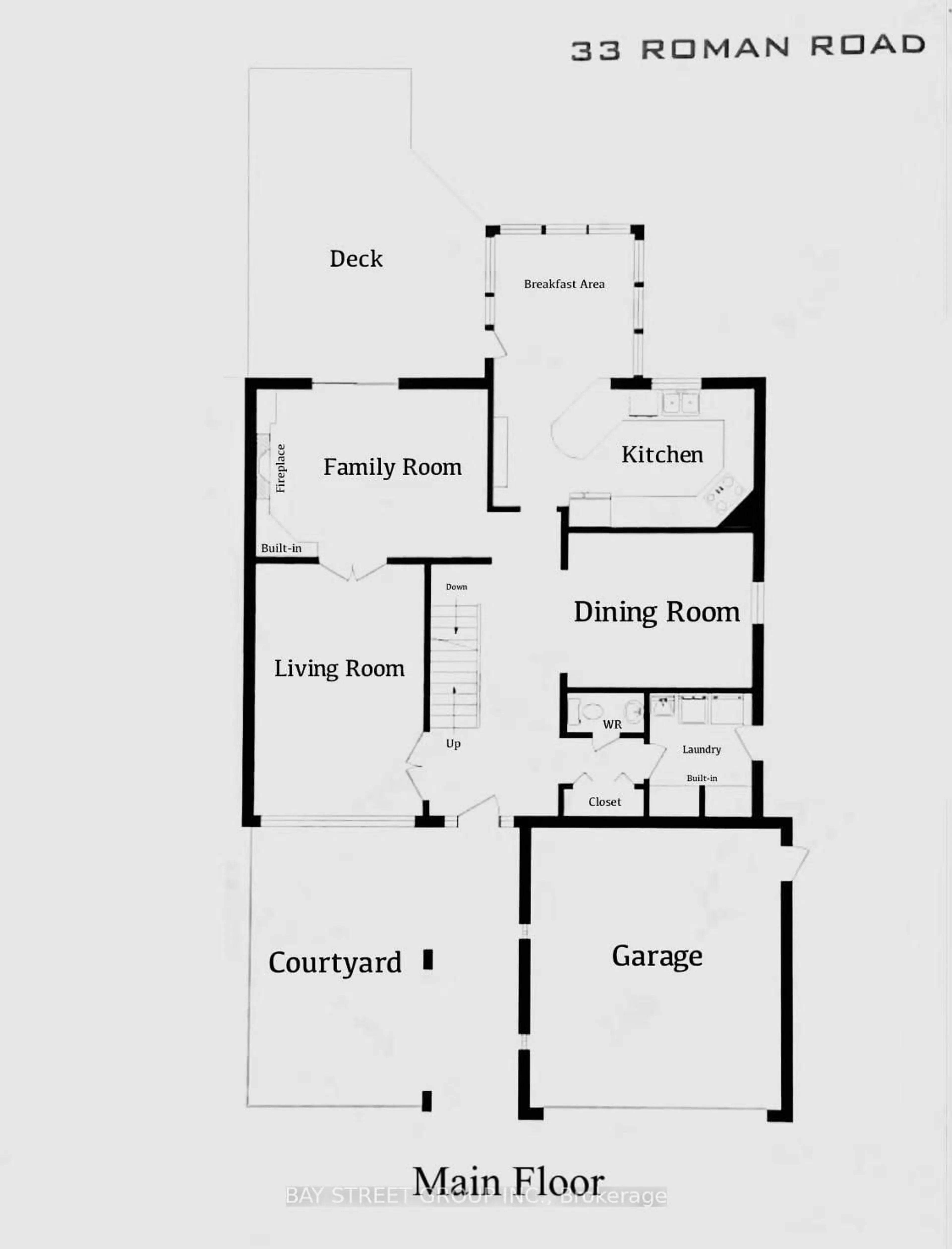 Floor plan for 33 Roman Rd, Markham Ontario L3T 4J8