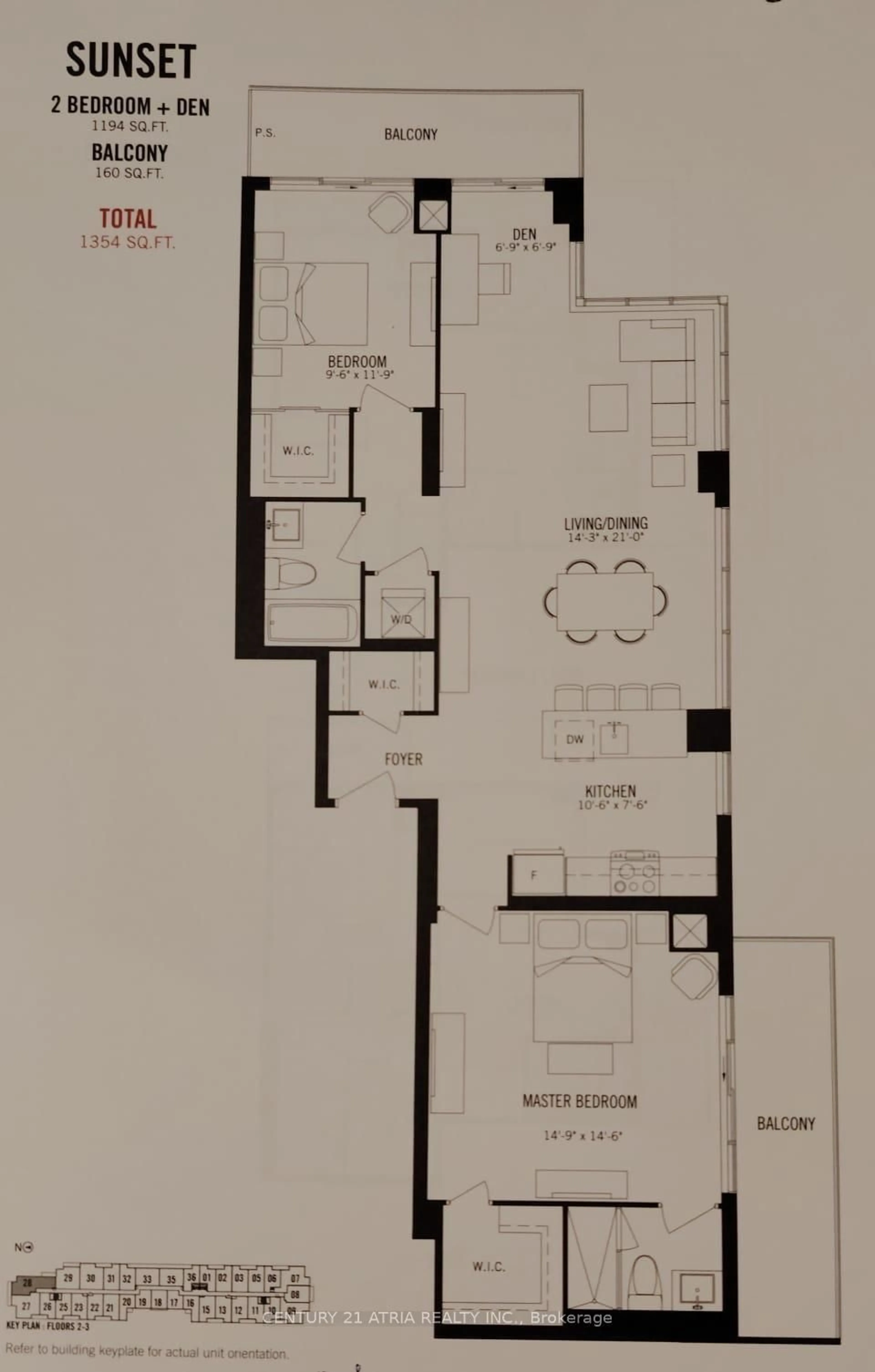 Floor plan for 8763 Bayview Ave #228, Richmond Hill Ontario L4B 3V1