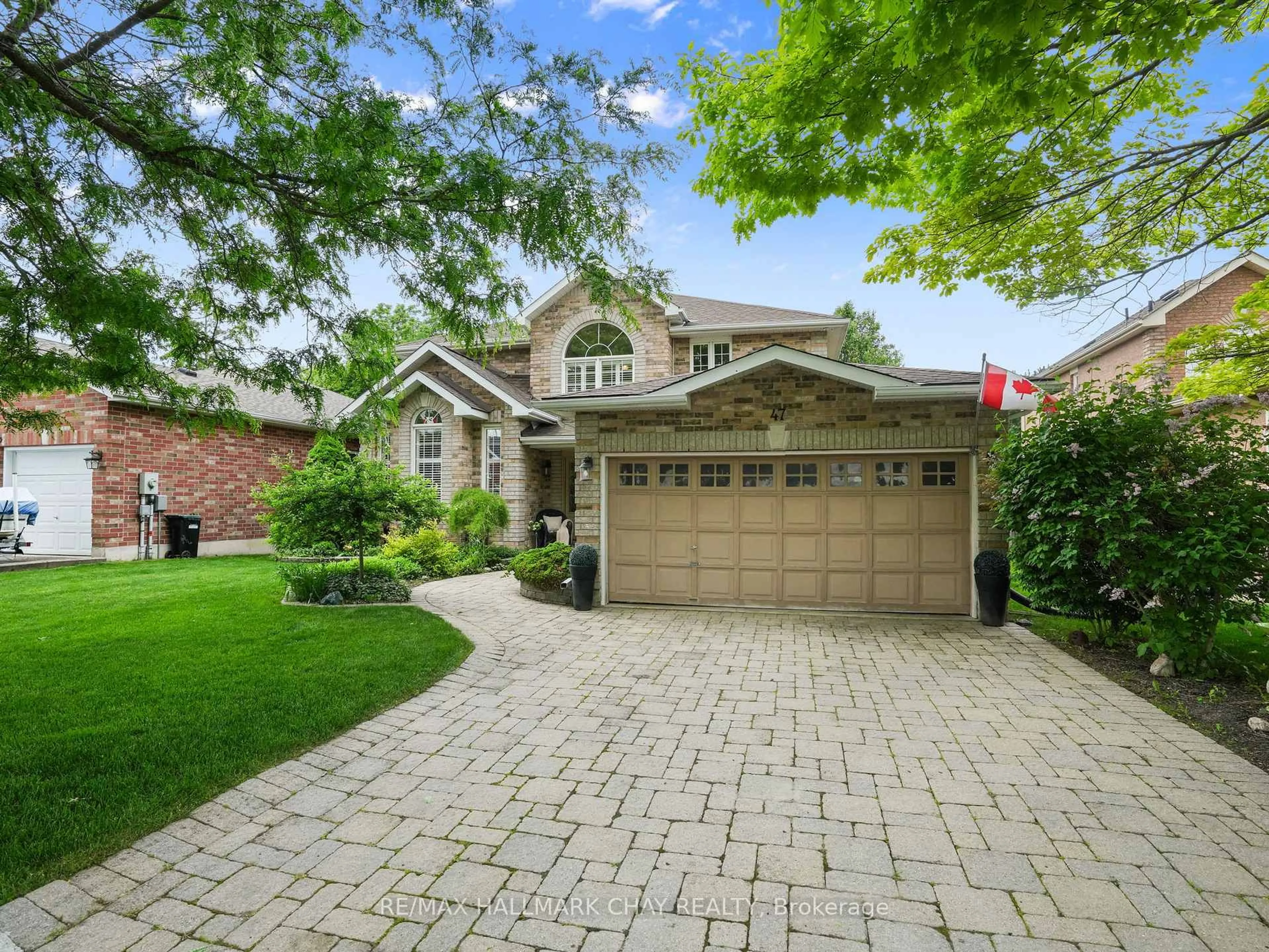 Home with brick exterior material, street for 47 Gray Ave, New Tecumseth Ontario L9R 1P4