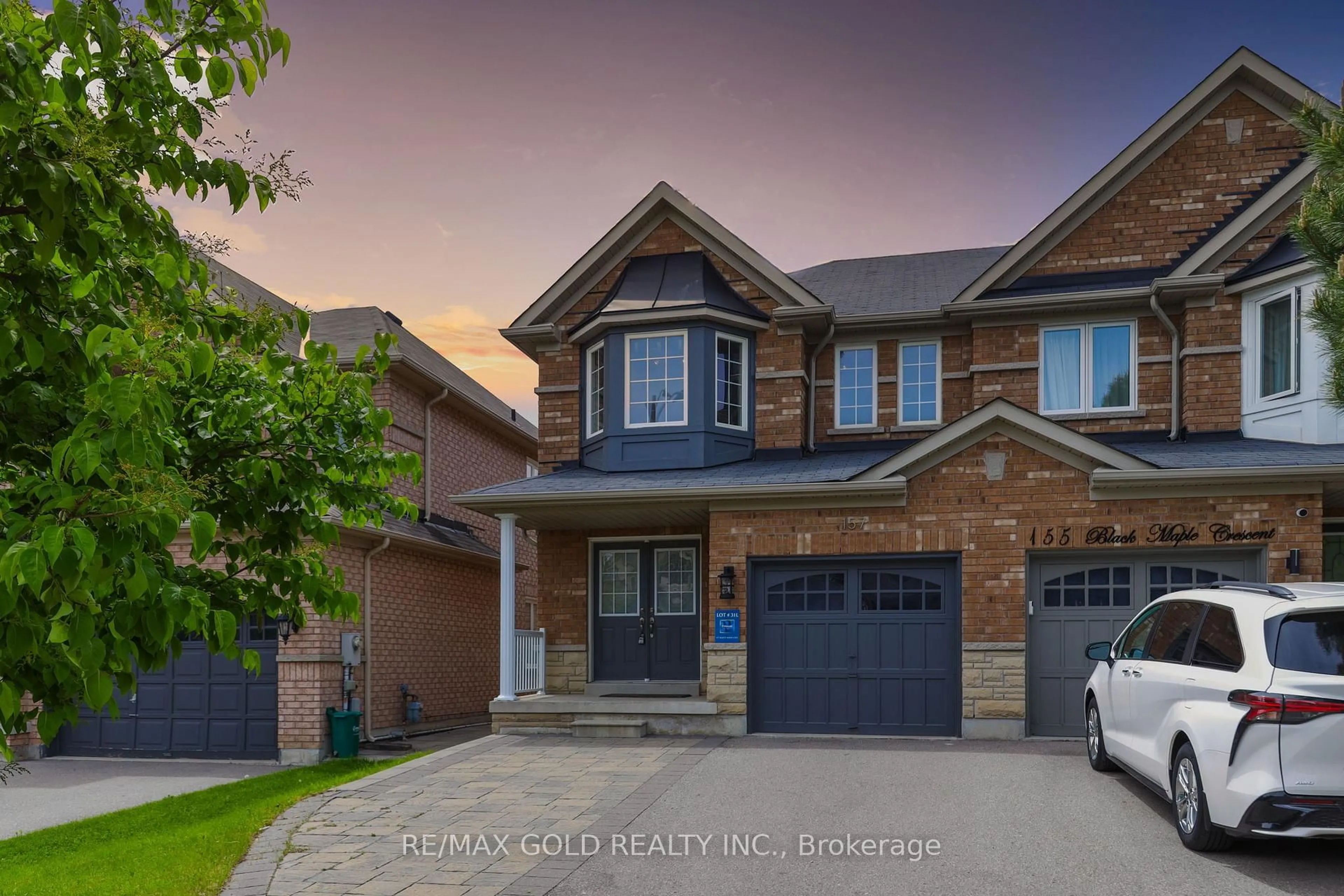 Home with brick exterior material, street for 157 Black Maple Cres, Vaughan Ontario L6A 4G6