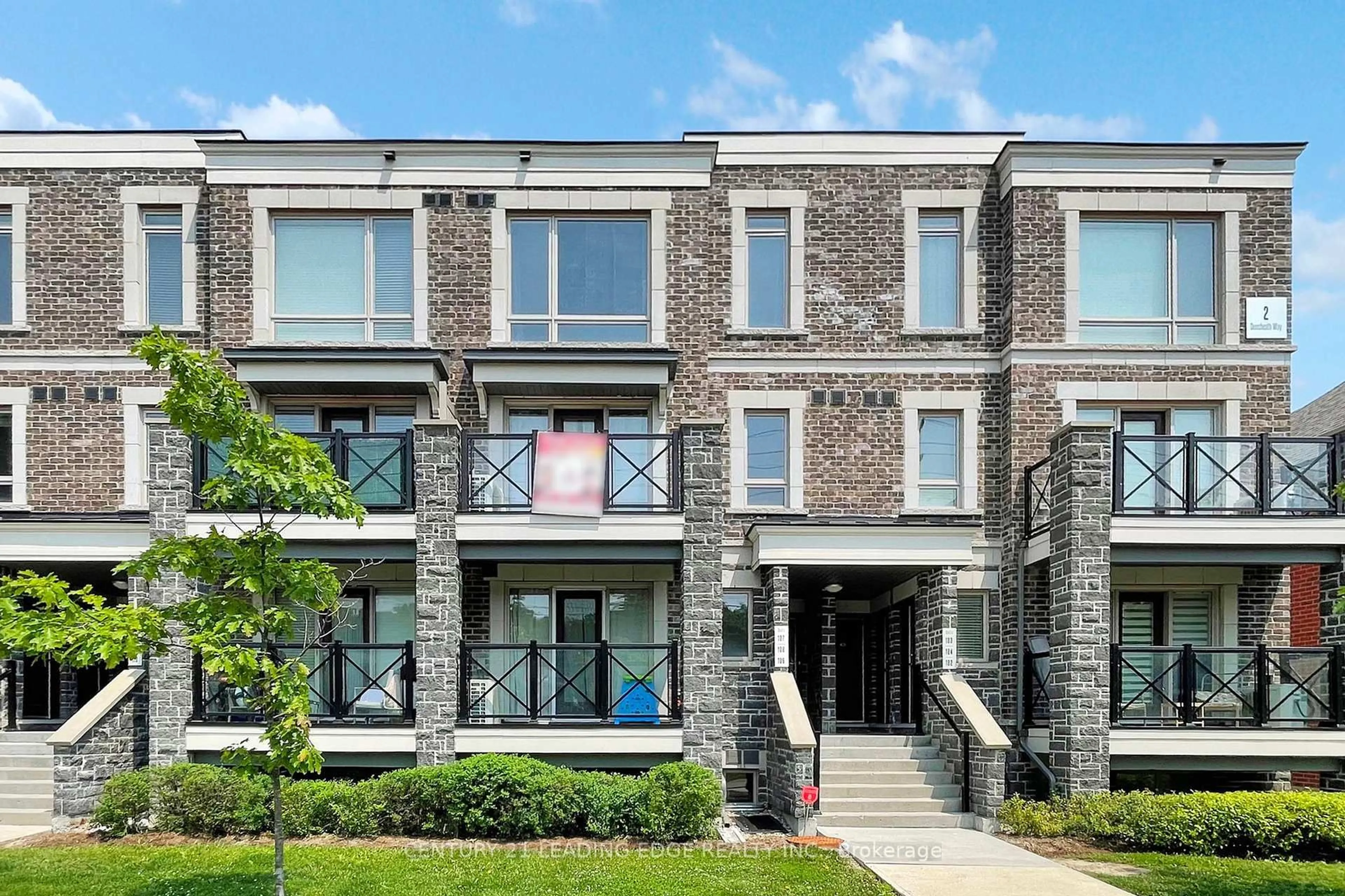 Home with brick exterior material, building for 2 Dunsheath Way #107, Markham Ontario L6B 0A3