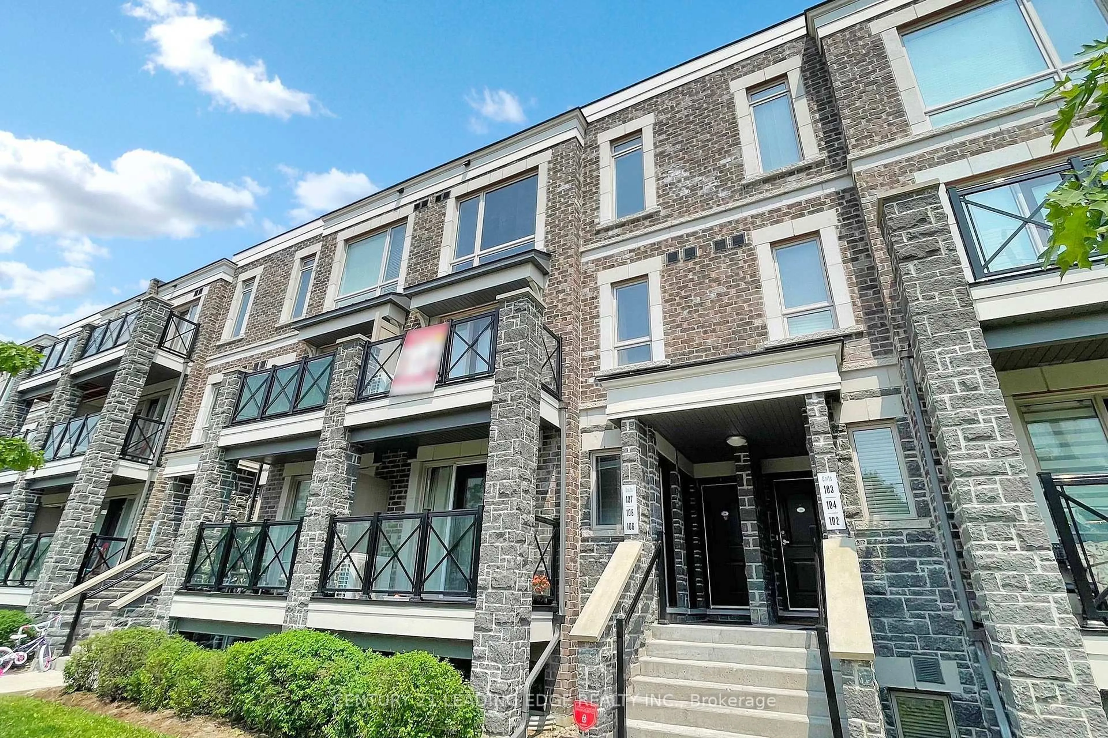 Home with brick exterior material, building for 2 Dunsheath Way #107, Markham Ontario L6B 0A3