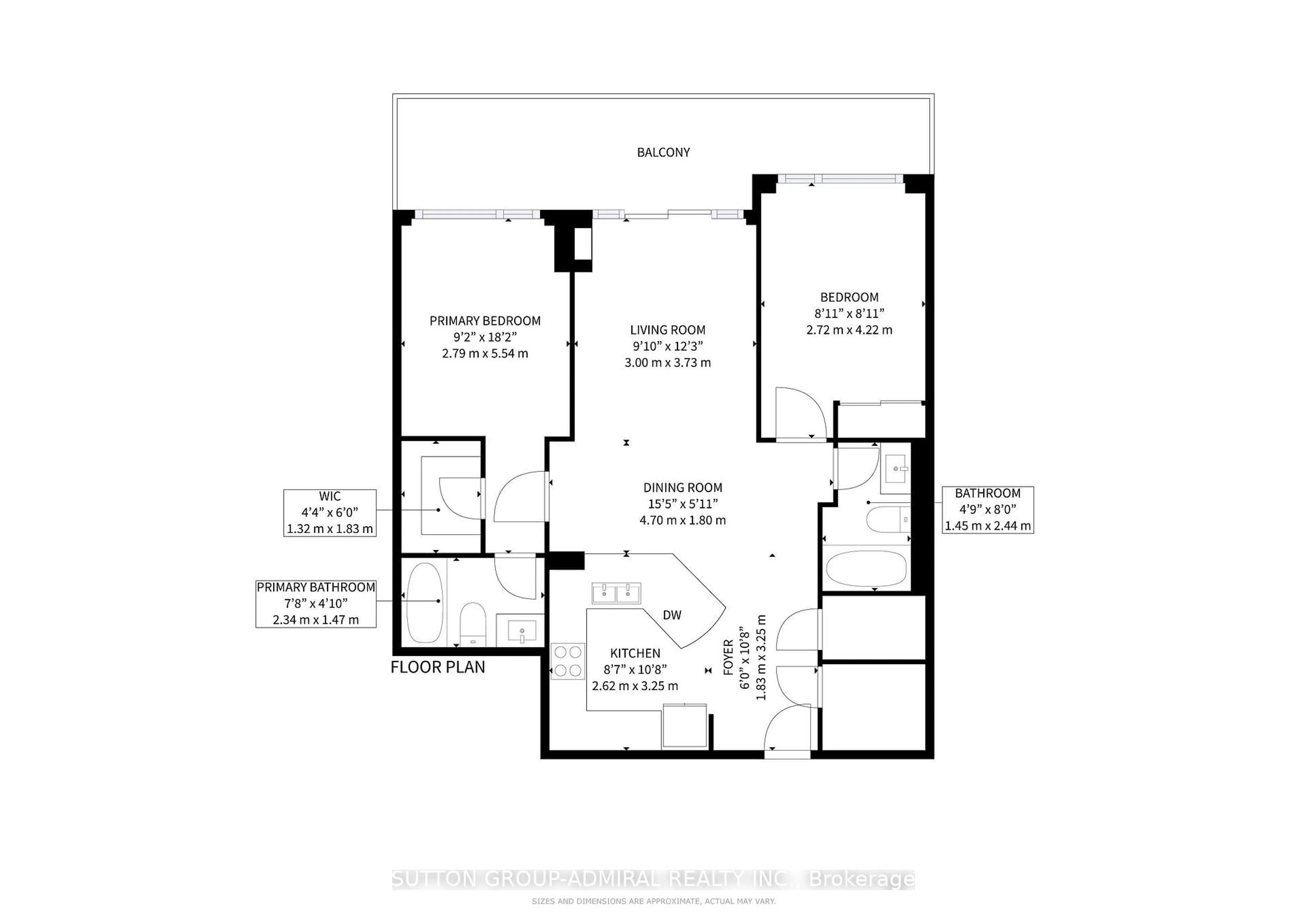 Floor plan for 4700 Highway 7 St #103, Vaughan Ontario L4L 0B4
