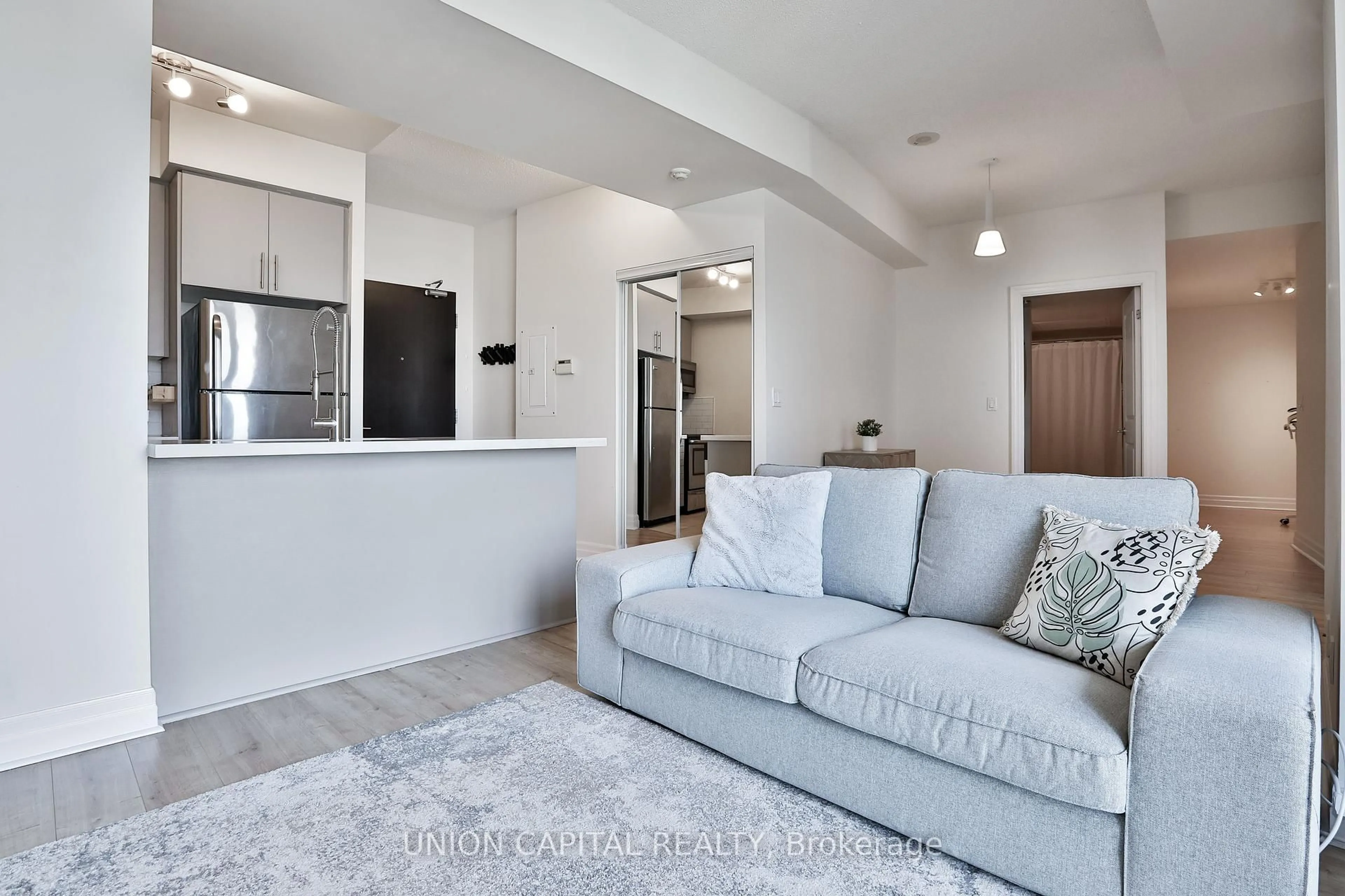Living room with furniture, unknown for 8110 Birchmount Rd #801, Markham Ontario L6G 0E3
