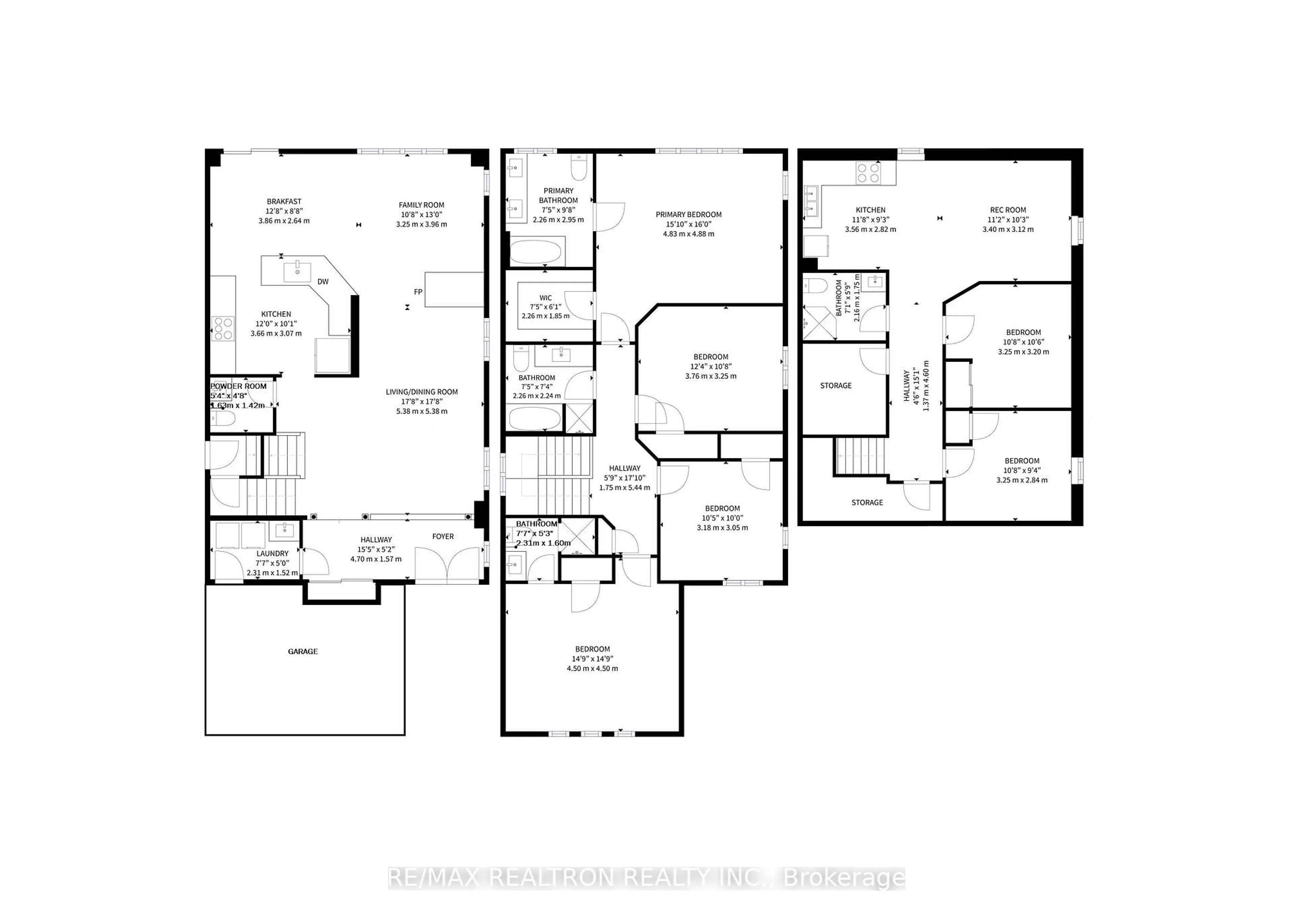 Floor plan for 132 Peninsula Cres, Richmond Hill Ontario L4S 1X9