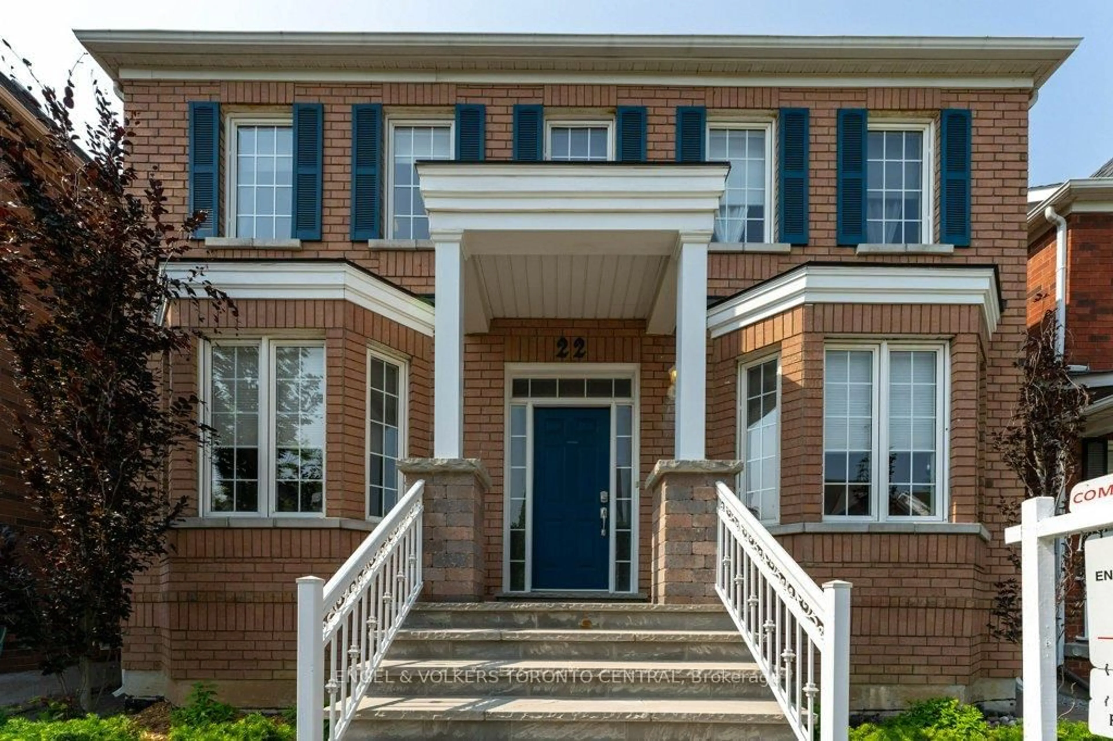 Home with brick exterior material, street for 22 Donald Sim Ave, Markham Ontario L6B 1B6