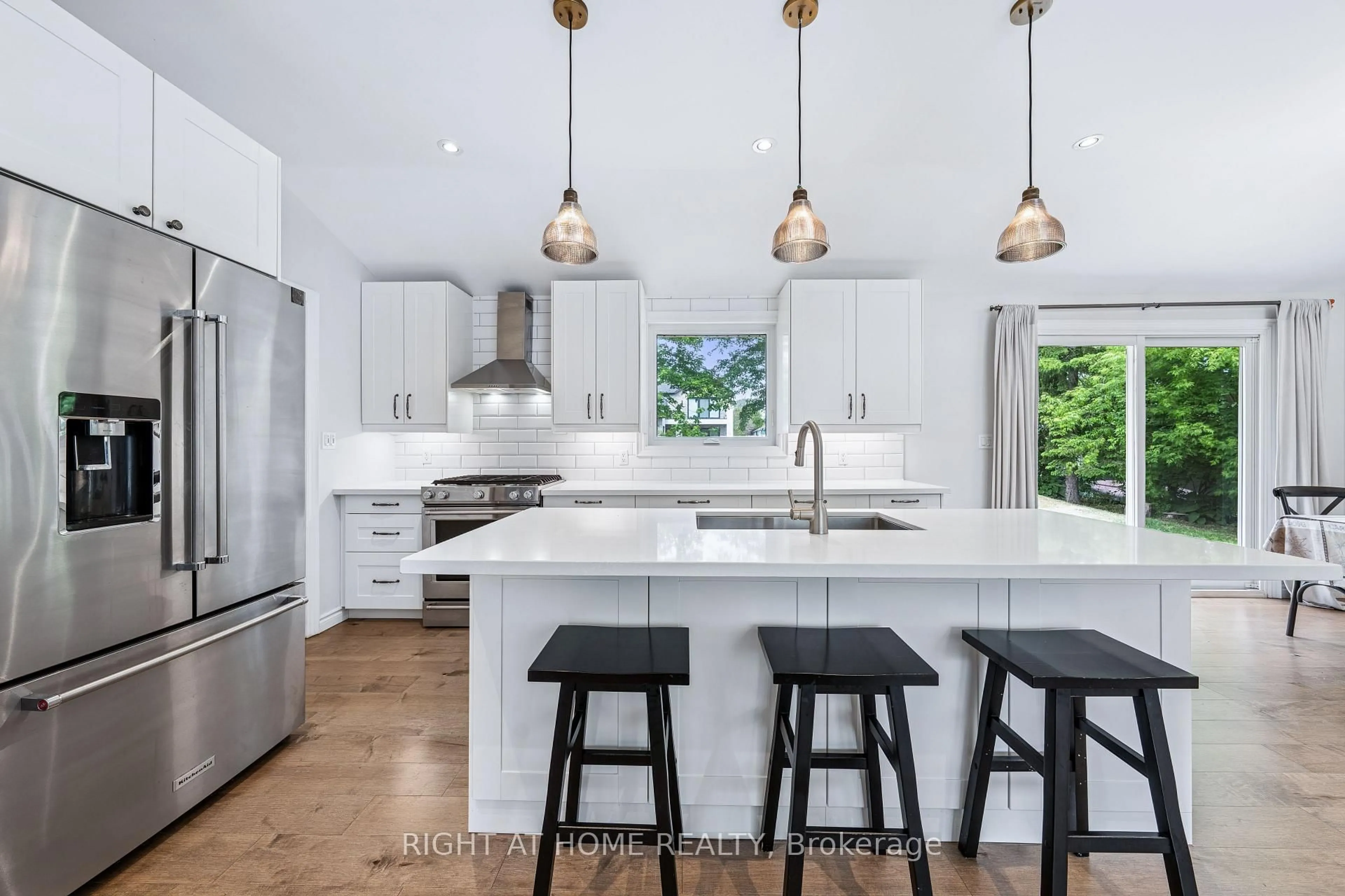 Contemporary kitchen, ceramic/tile floor for 1152 Birch Rd, Innisfil Ontario L0L 1R0