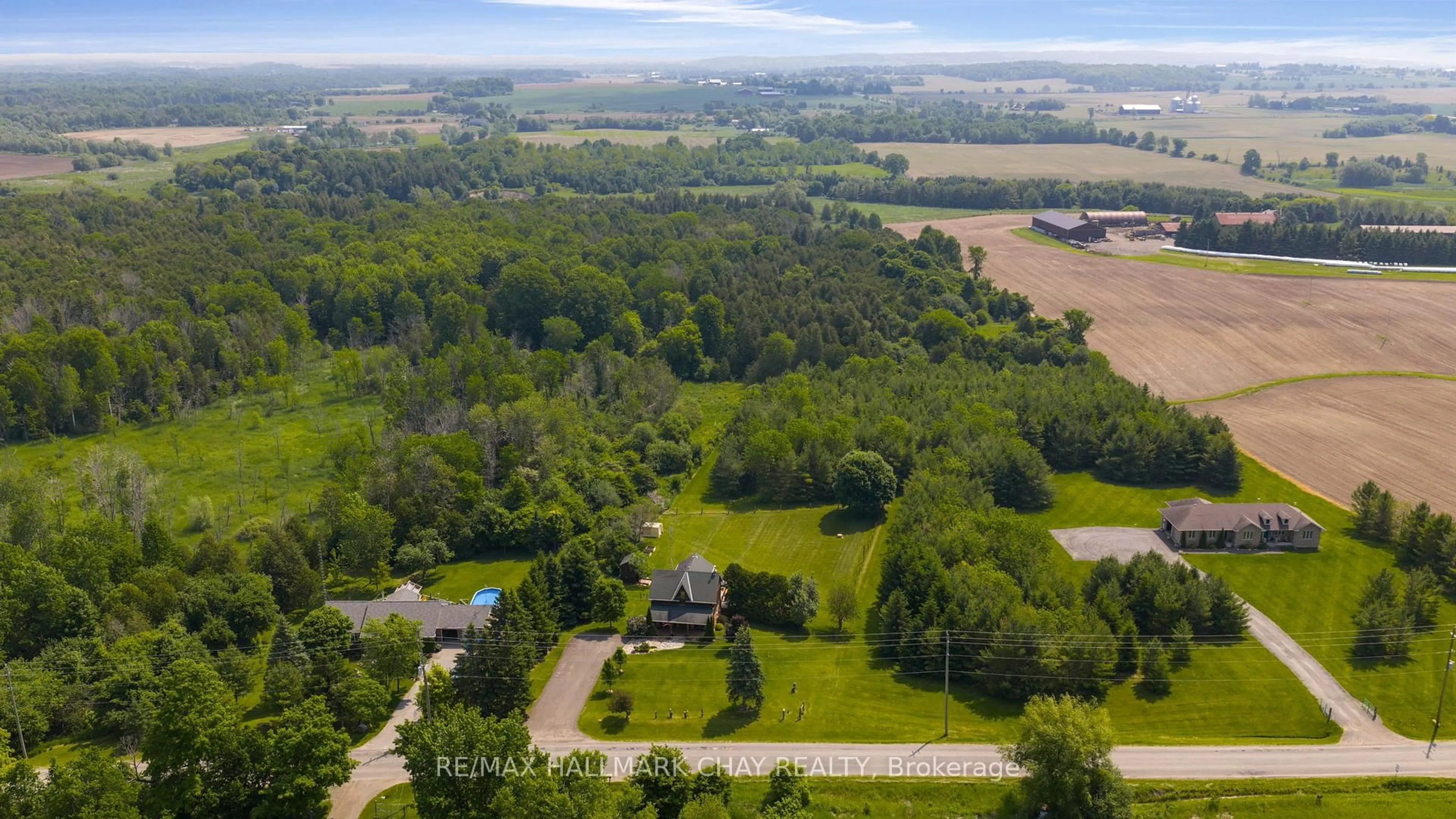 A pic from outside/outdoor area/front of a property/back of a property/a pic from drone, unknown for 3057 Concession Rd 7, Adjala-Tosorontio Ontario L0G 1L0