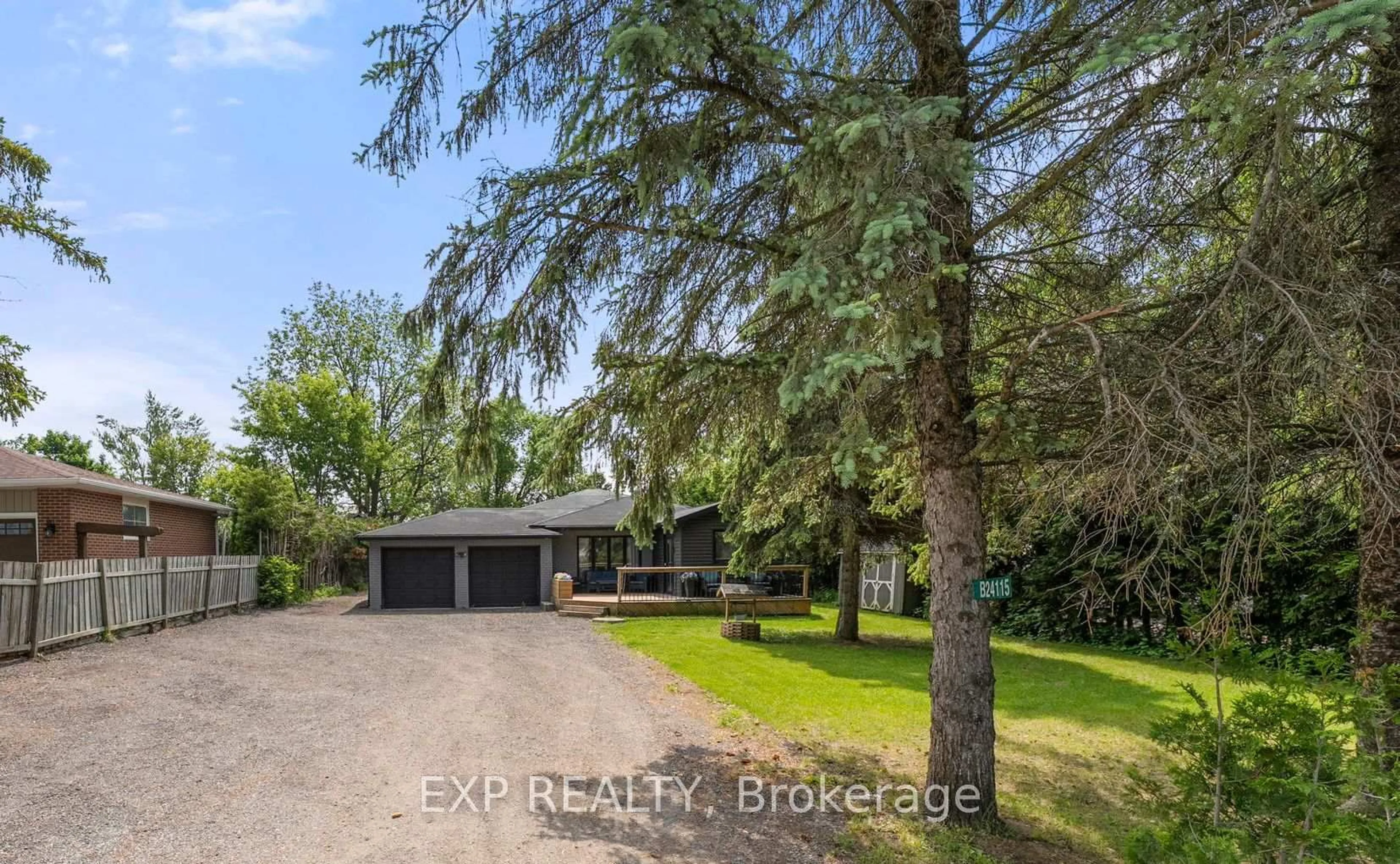 A pic from outside/outdoor area/front of a property/back of a property/a pic from drone, street for 24115 Thorah Park Blvd, Brock Ontario L0K 1A0