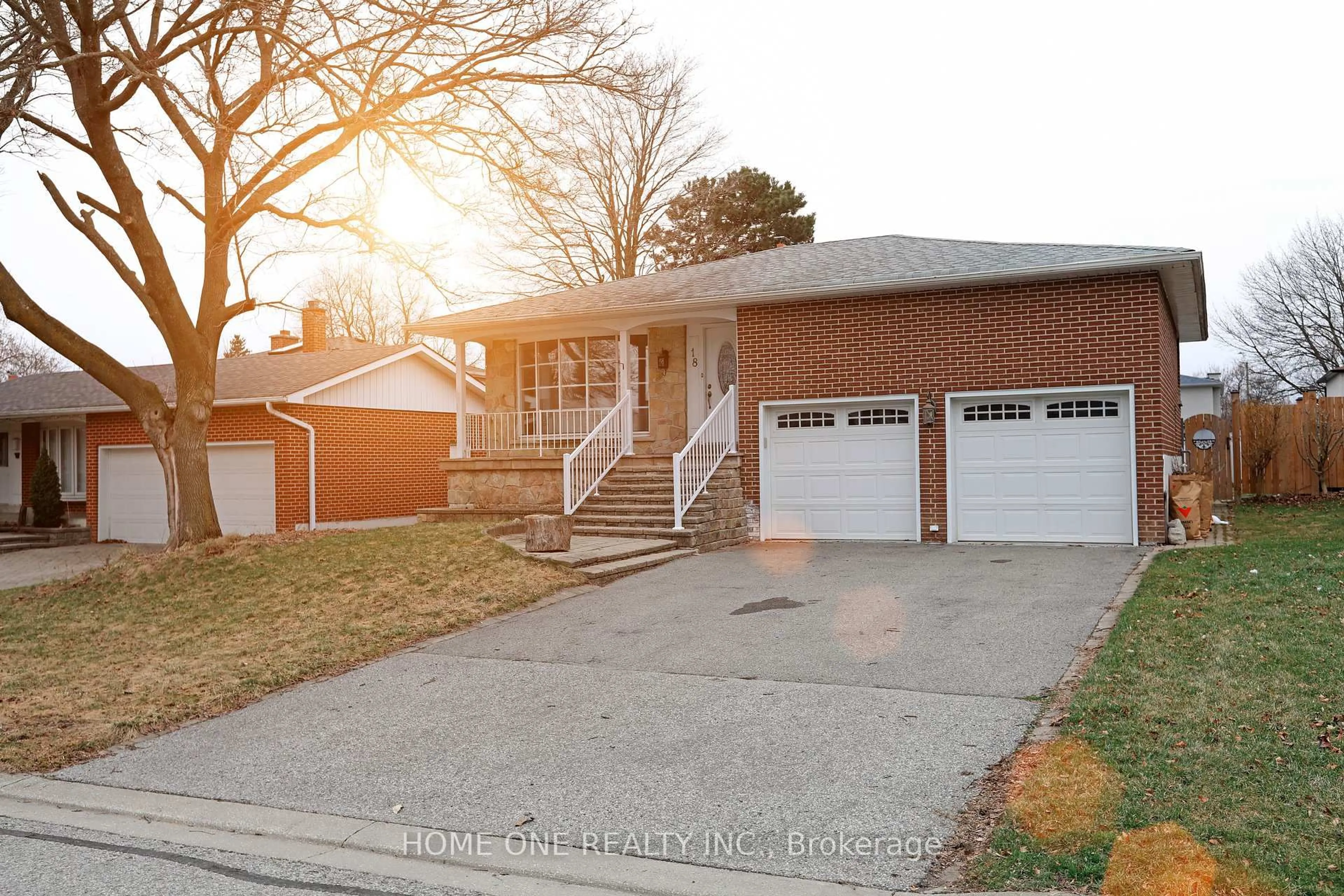 Home with brick exterior material, street for 18 Shady Lane Cres, Markham Ontario L3T 3W7
