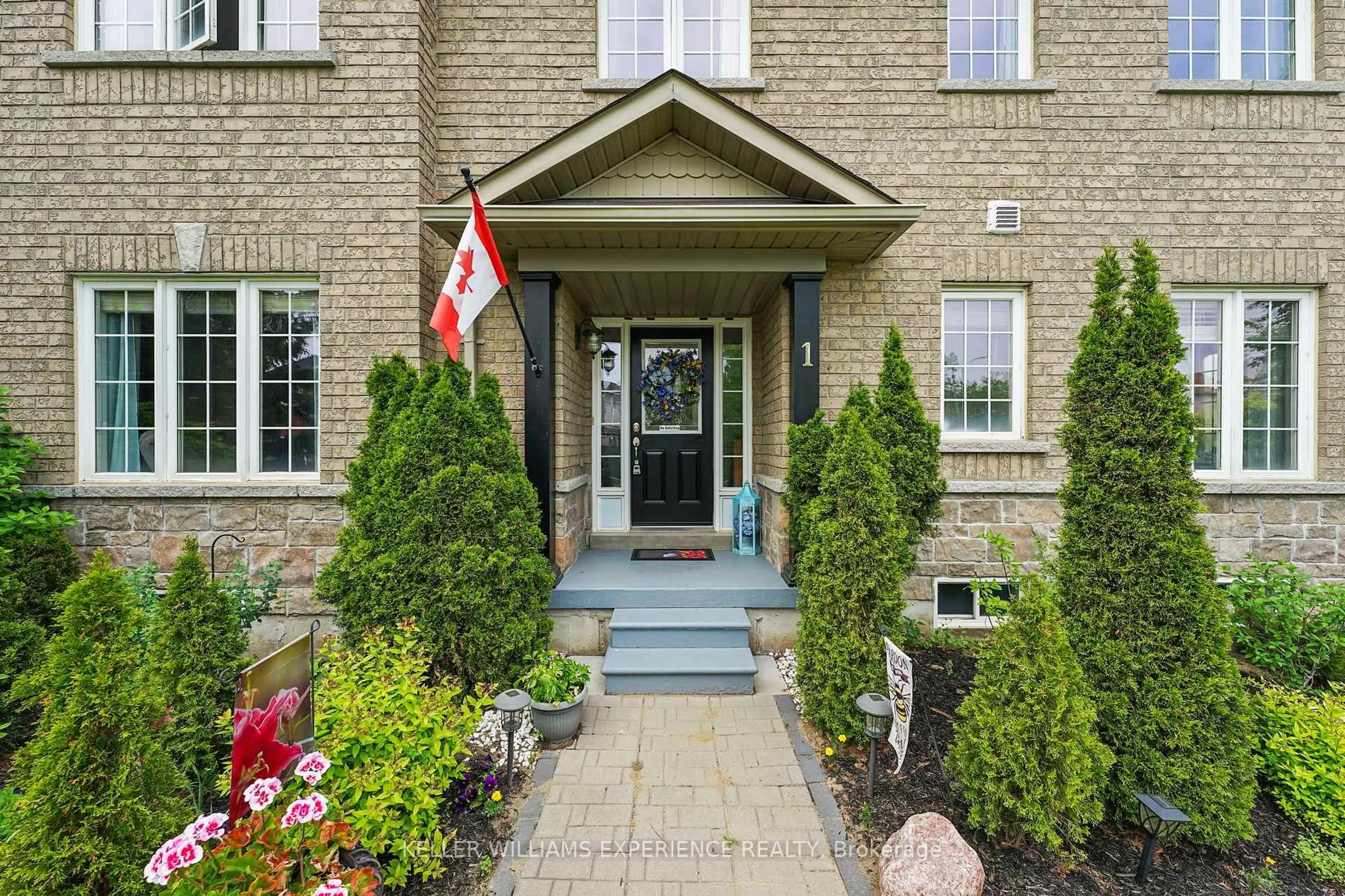 Home with brick exterior material, street for 1 Admiral Cres, Essa Ontario L3W 0C6