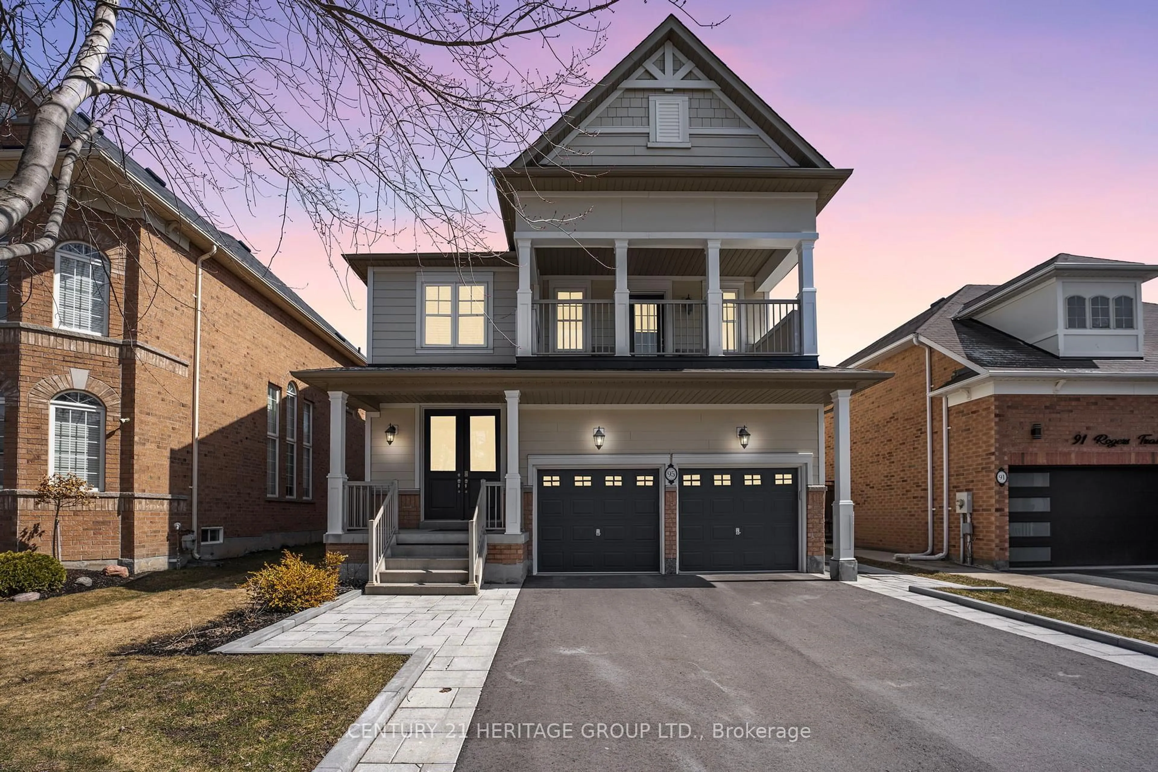 Home with brick exterior material, street for 95 Rogers Tr, Bradford West Gwillimbury Ontario L3Z 2A5